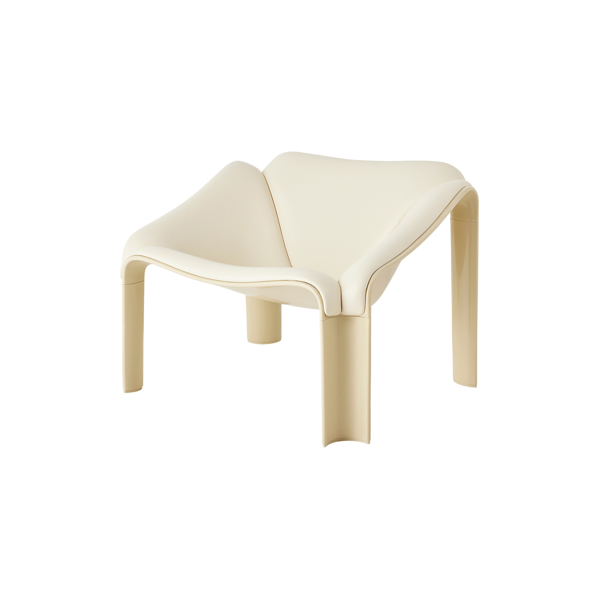 GUBI - F300 Lounge Chair, pastel green/cream