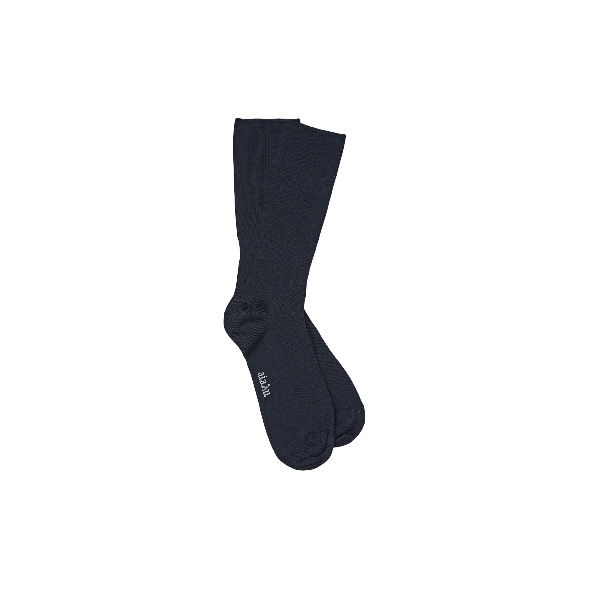 Aiayu - Wool Rib Socks, navy - 36-38