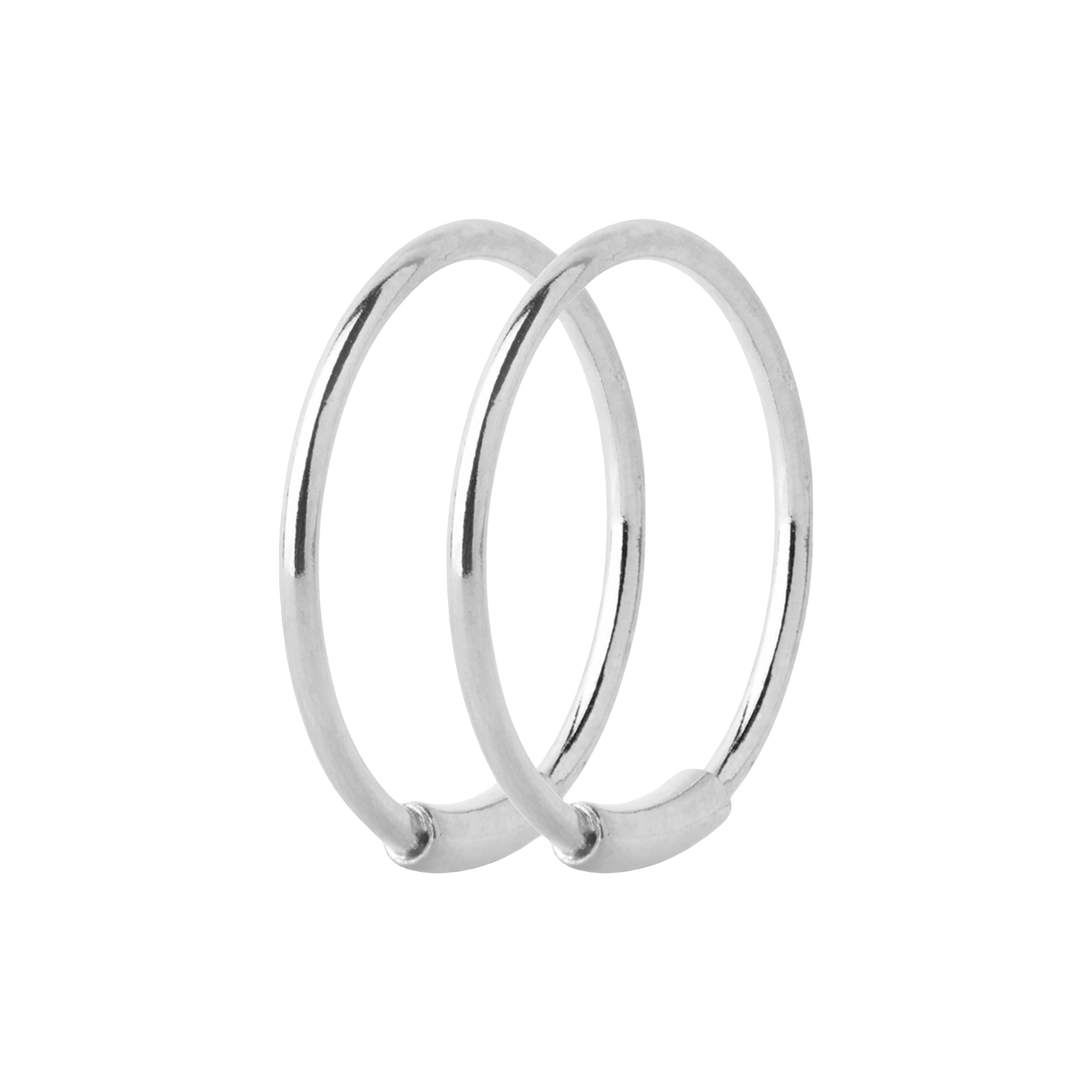 Maria Black - Basic Hoops, silver - Ø12mm