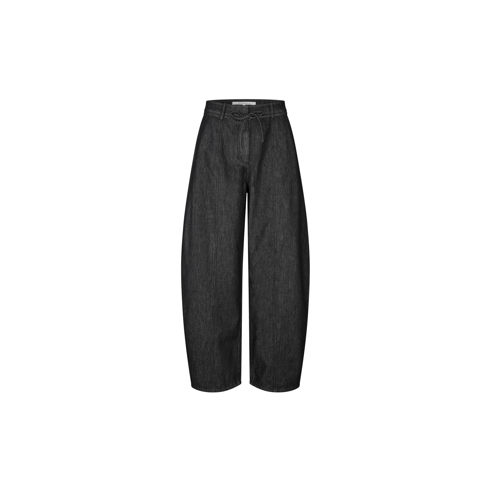 Second Female - Dera Denim Cargo Trousers, black - Str. M