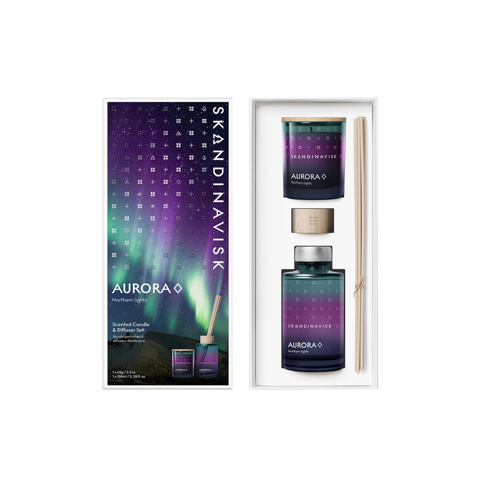 Skandinavisk - AURORA Scented Candle & Diffuser Set