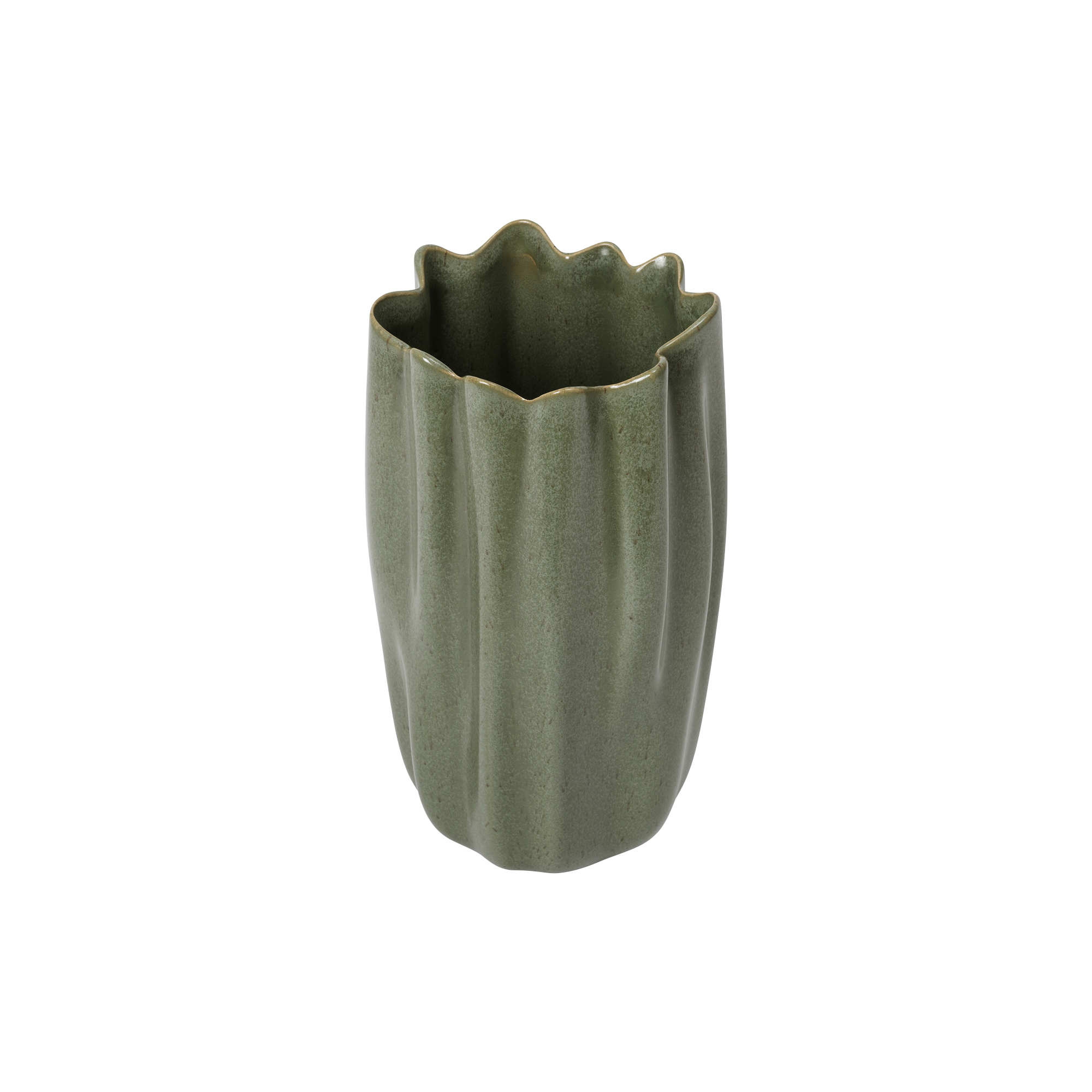 Ferm Living - Nium Vase, dark sage