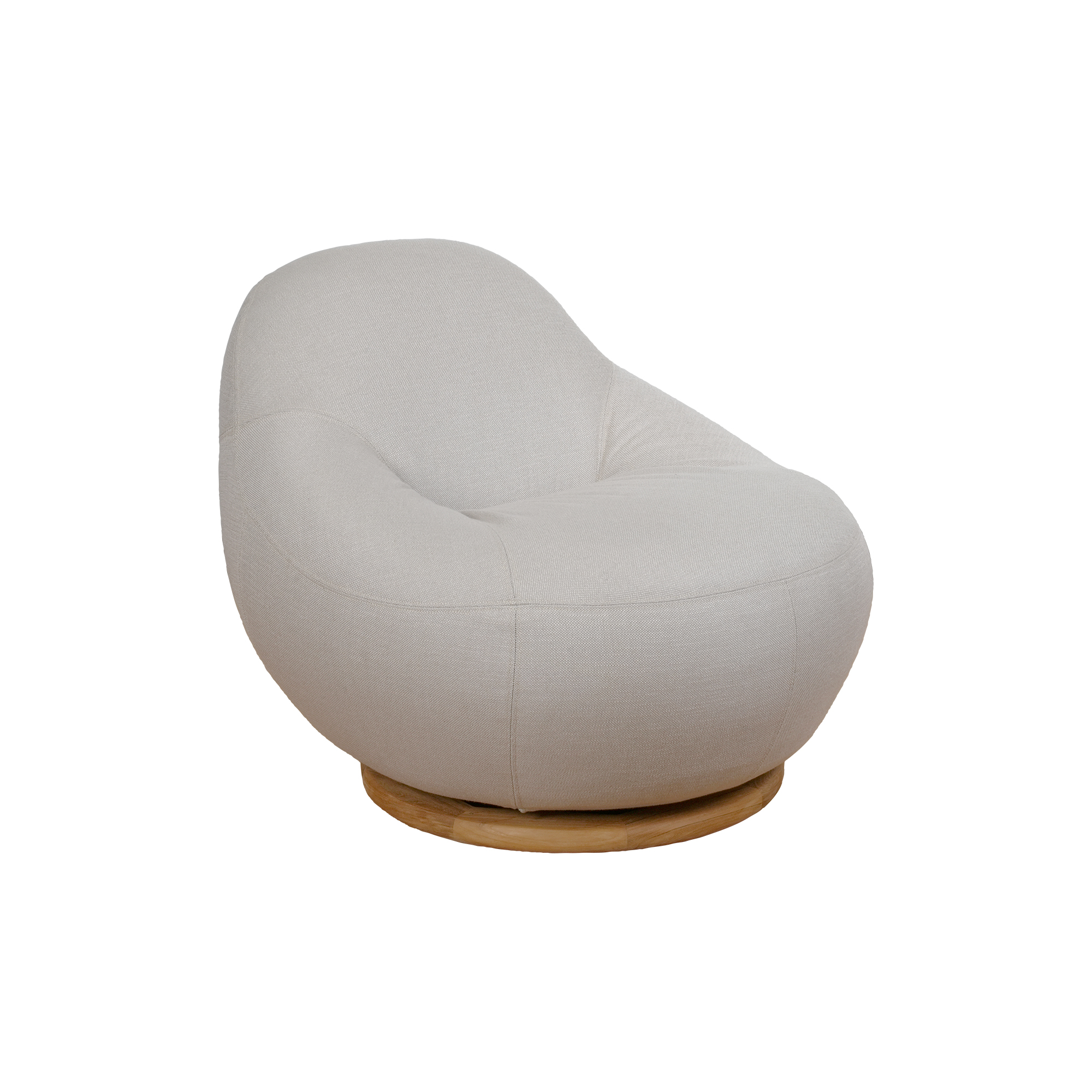 Cane-line - Gem loungestol med drejefod, sand