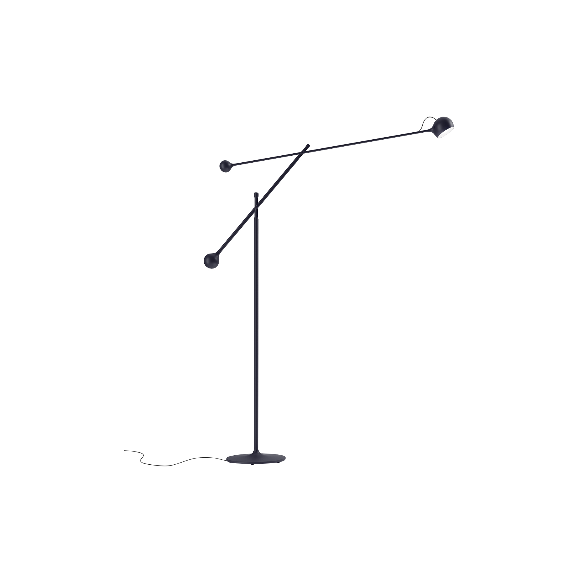 Artemide - IXA gulvlampe, anthracite, Novelties - H: 126,8 x L: 105,3 x Ø 28 cm.