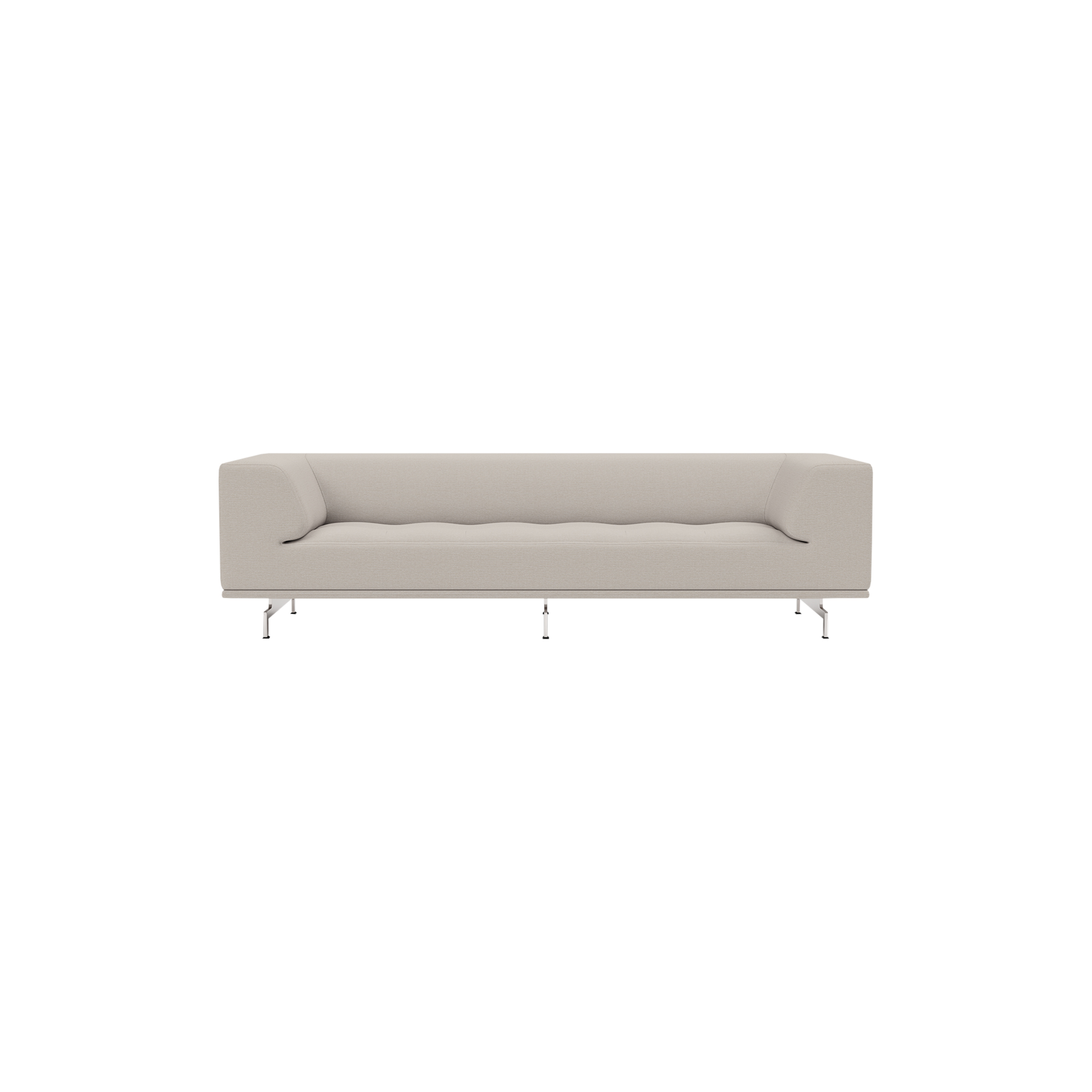 Fredericia Furniture - 4511 Delphi sofa, Steelcut Trio 213/aluminium - H: 66 x L: 240 x D: 85 cm.