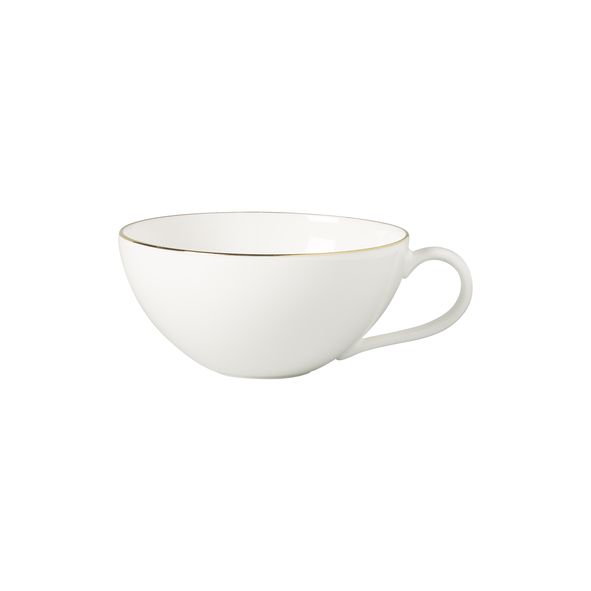 Villeroy & Boch - Anmut Gold Tekop, hvid/guld - H: 5,8 x L: 13 x B: 10,5 cm.