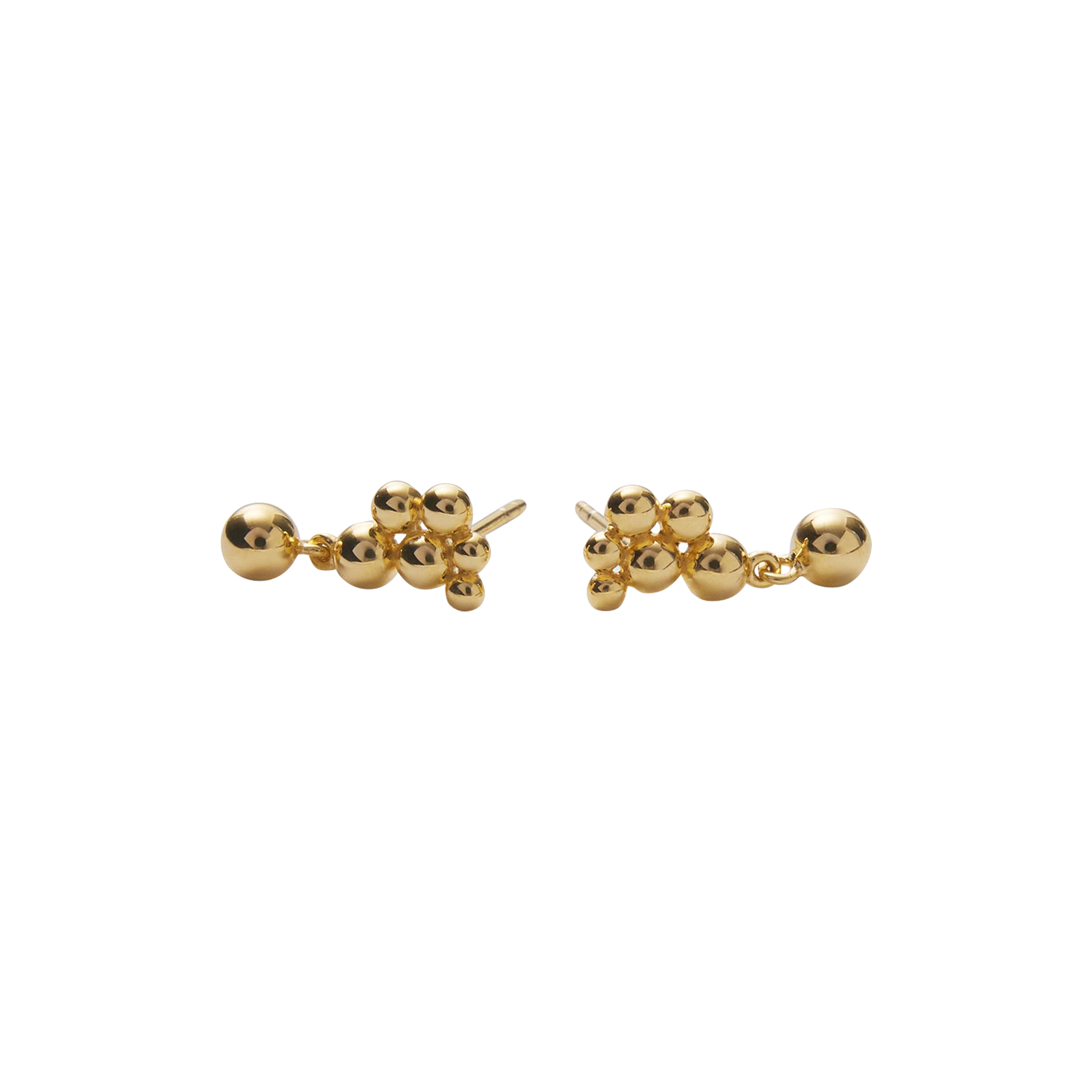 Pernille Corydon Jewellery - Pebble Øreringe, forgyldt