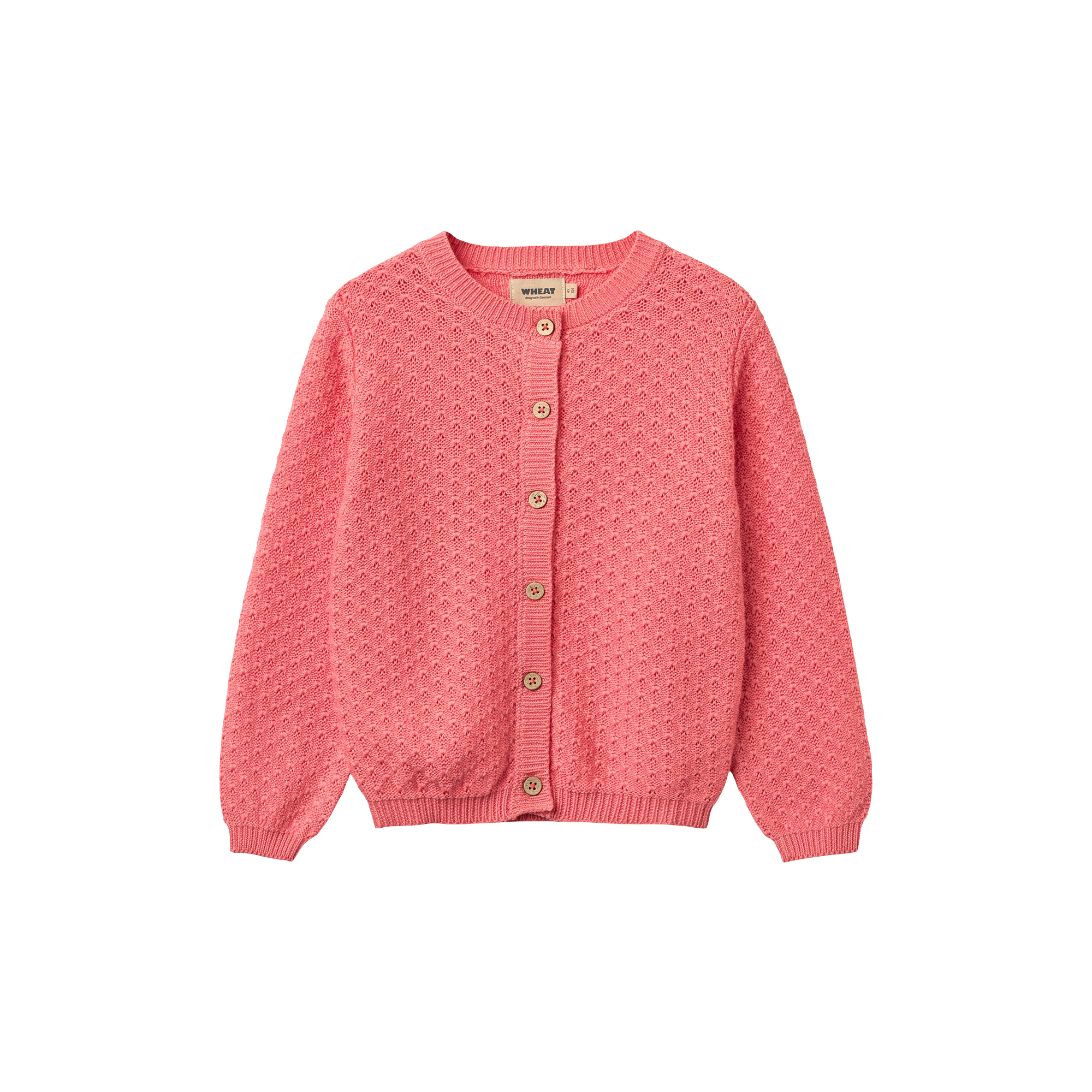 Wheat - Knit Cardigan Magnella, coral - Str. 4Y-104