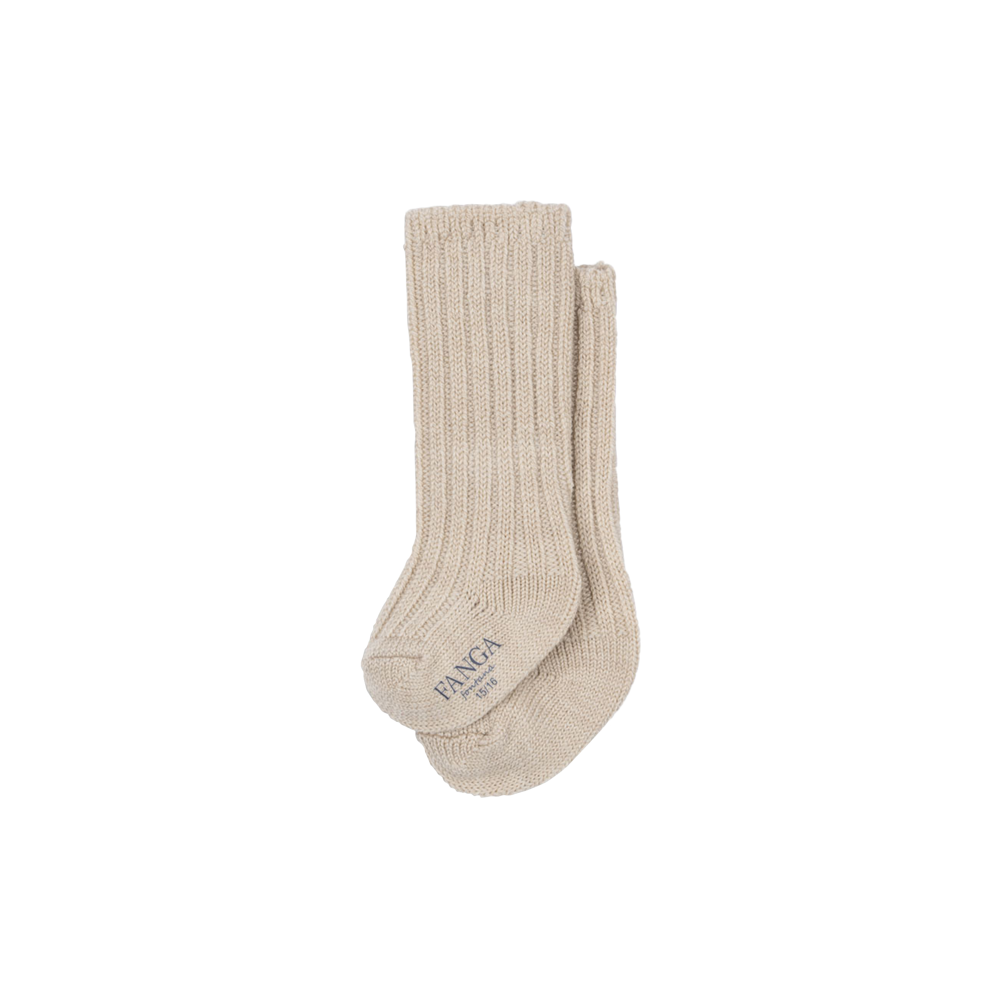 Konges Sløjd - Lana Heavy Knitted Socks, sand, Fanga Fontana - 19-21