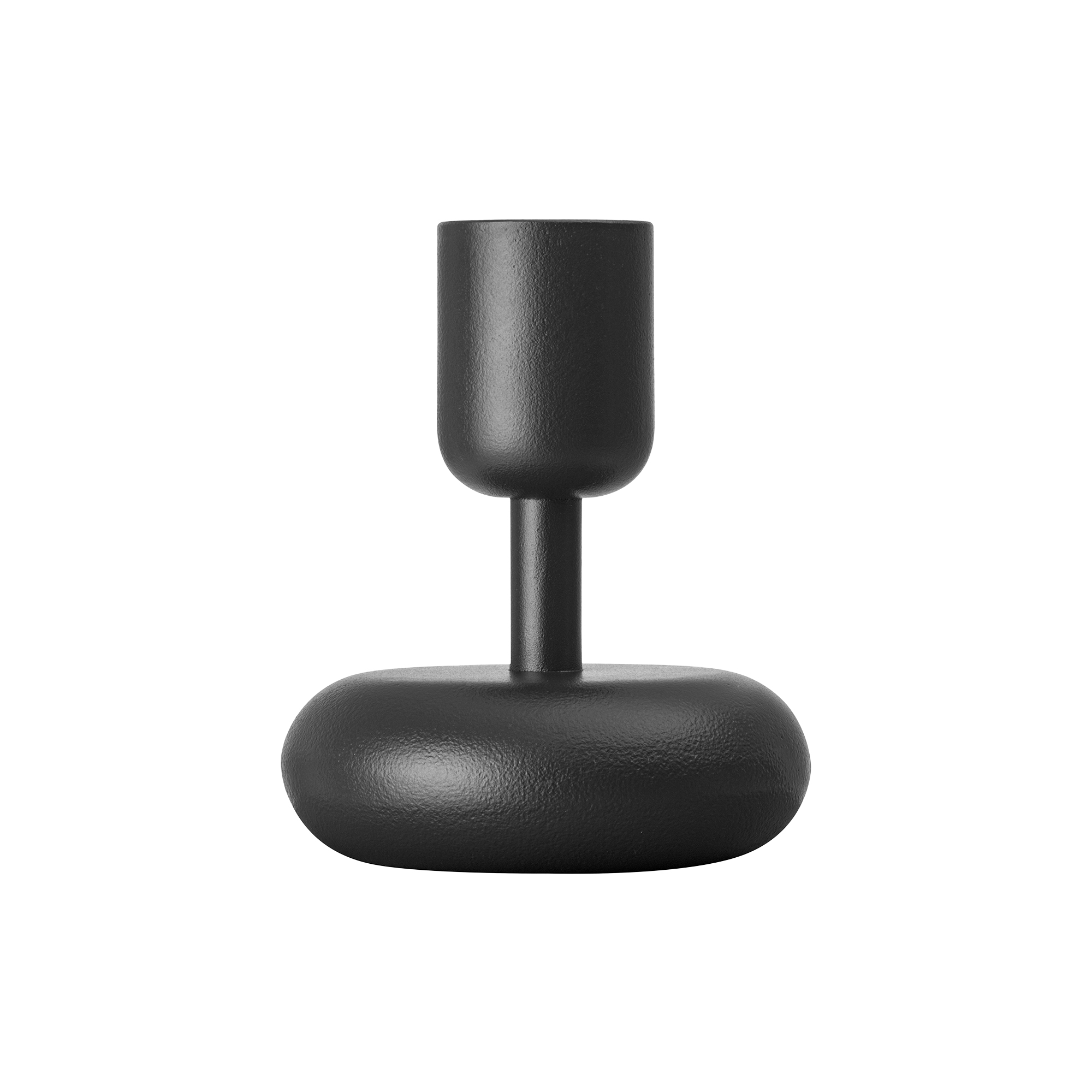 Iittala - Nappula lysestage, mørk grå - H10.7 cm