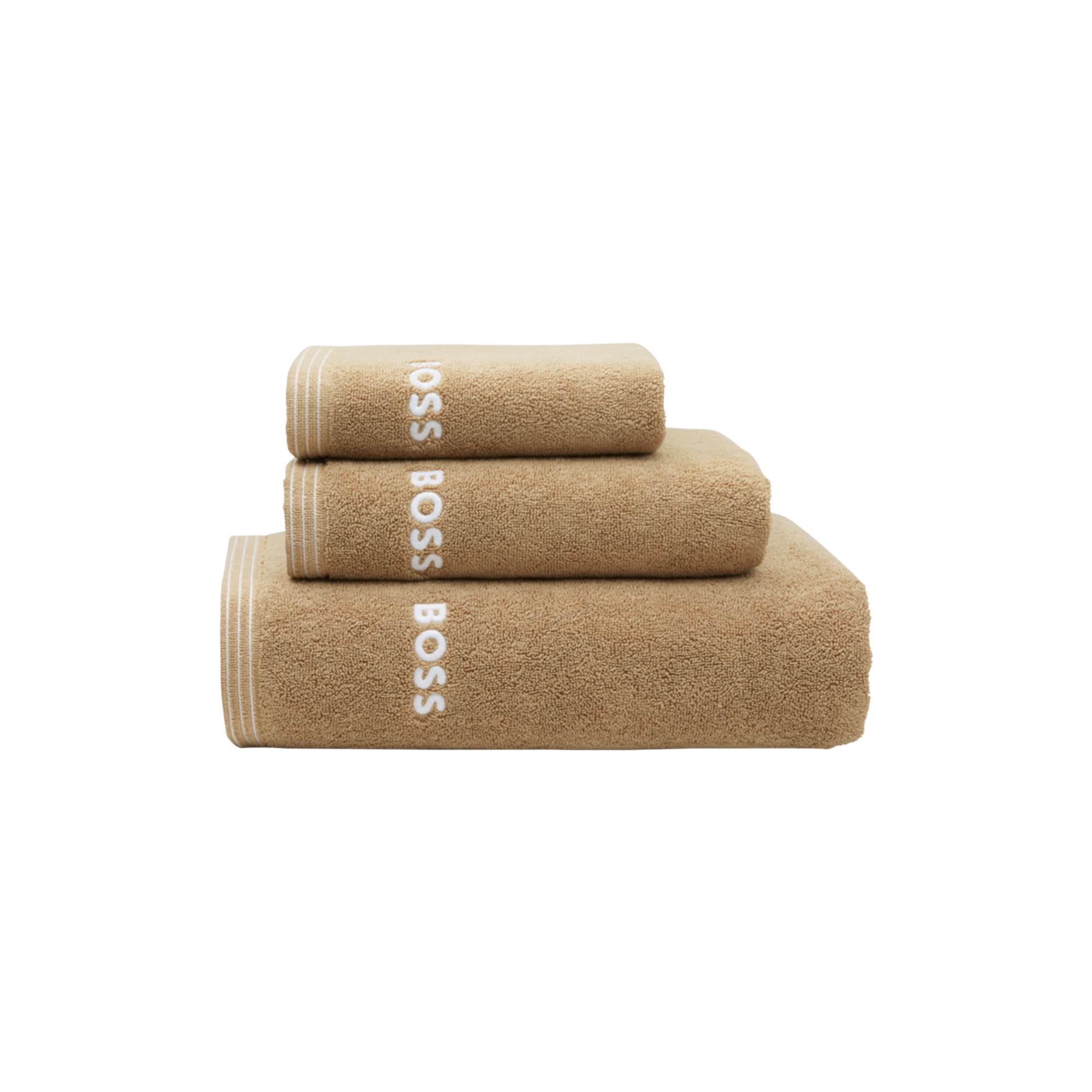 BOSS Home - Edge håndklæde, pecan - 50x100 cm