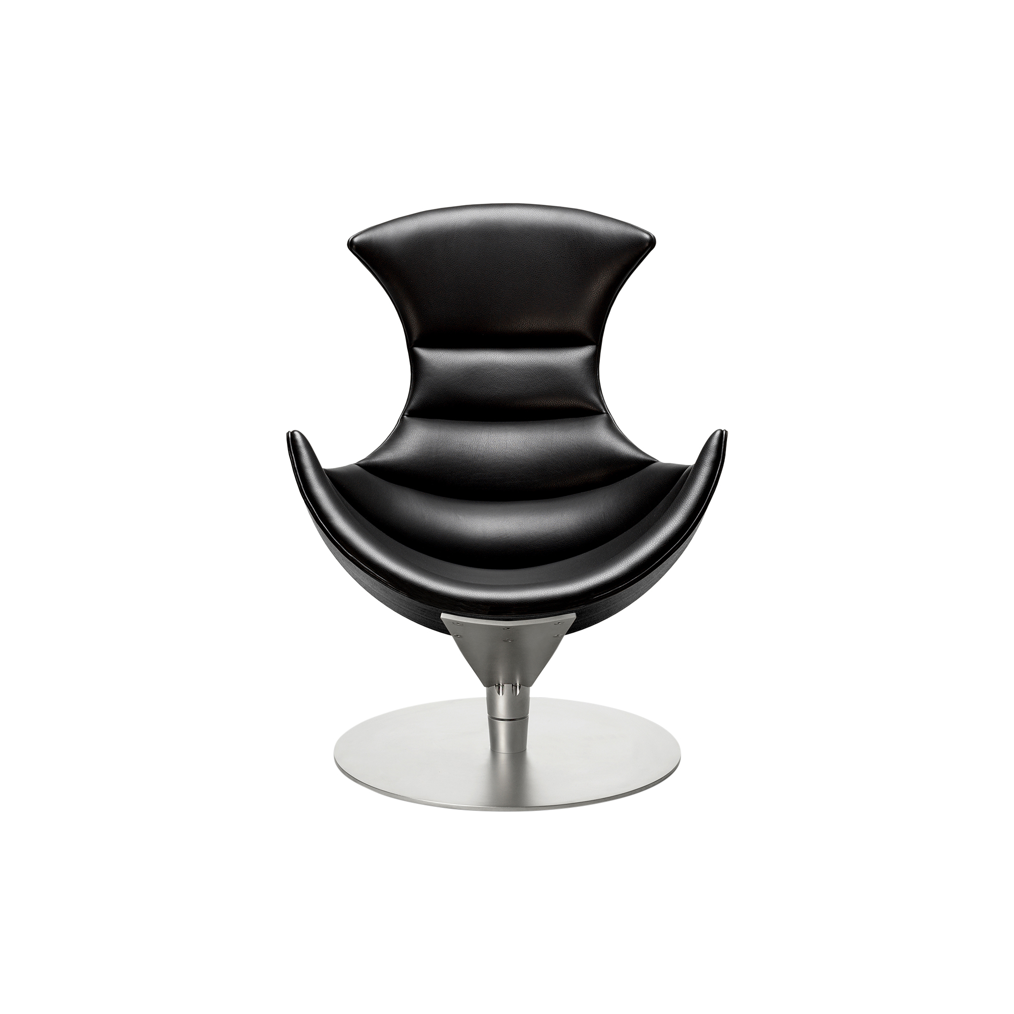 Bruunmunch Furniture - Lobster Chair loungestol, sort eg/krom