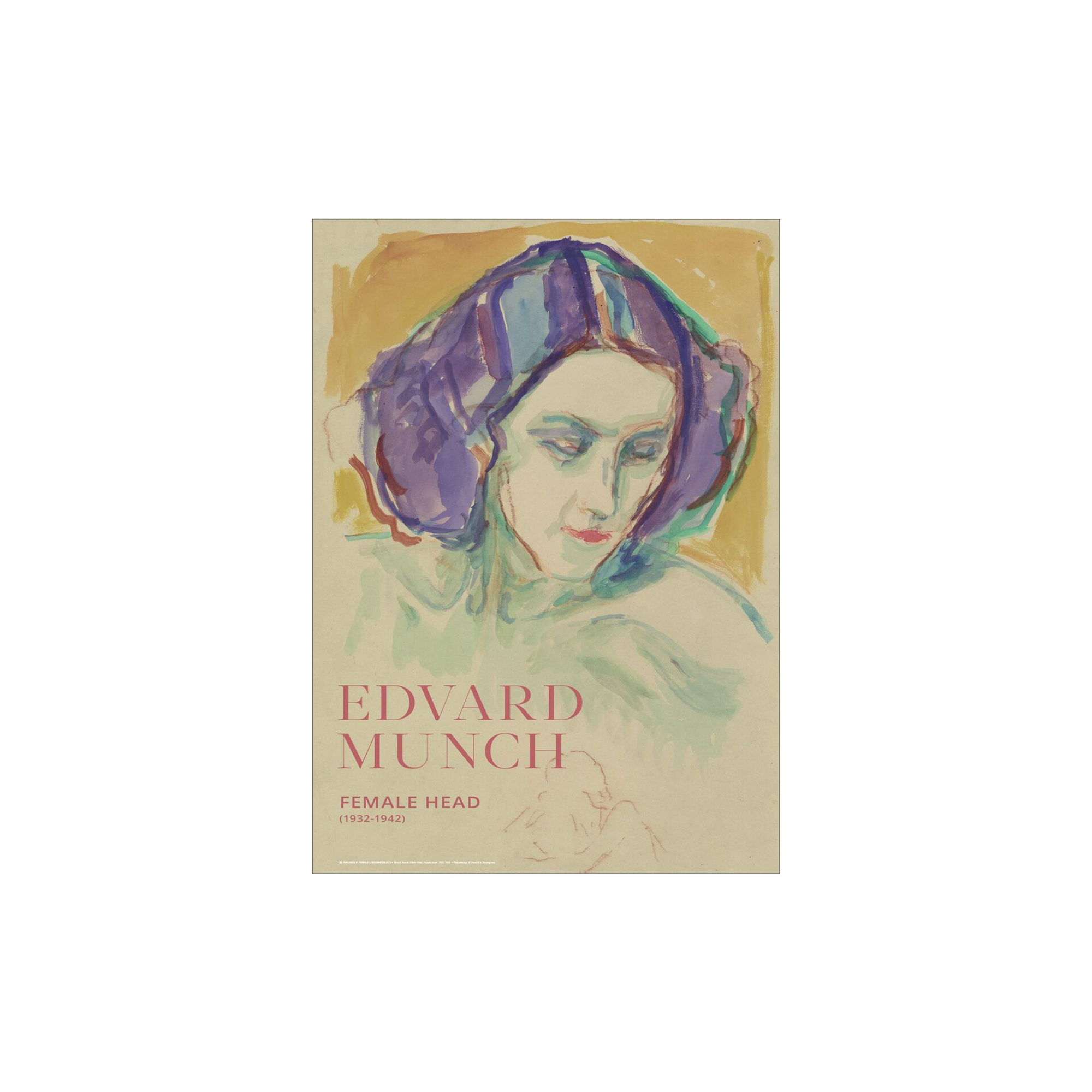 Poster & Frame - Female Head - 50x70 cm