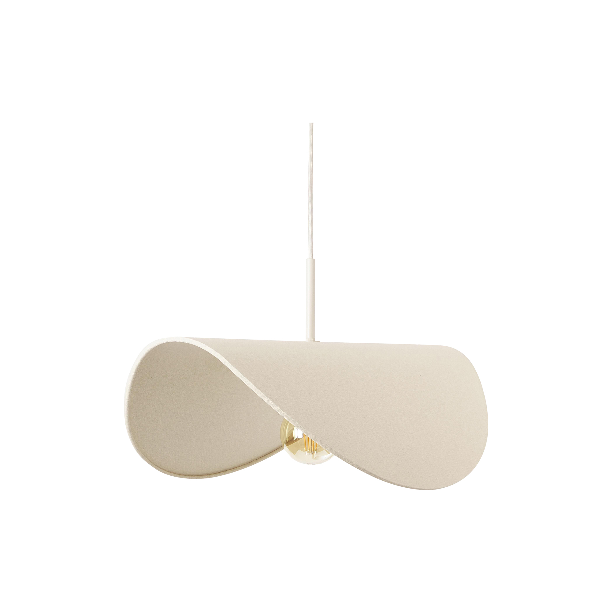 Westwing Collection - Kenzie Linen Pendant, light beige