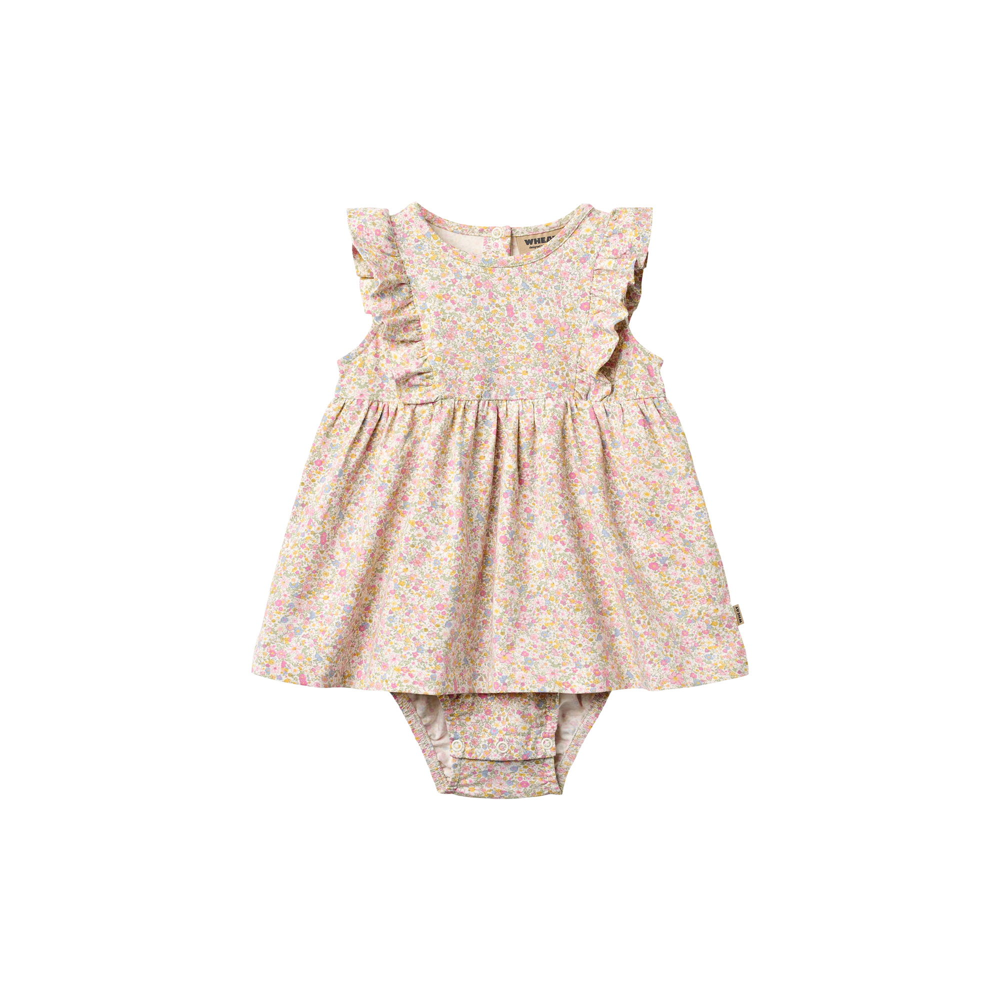 Wheat - Jersey Dress Suit Vianna, blush flower meadow - Str. 18M-86