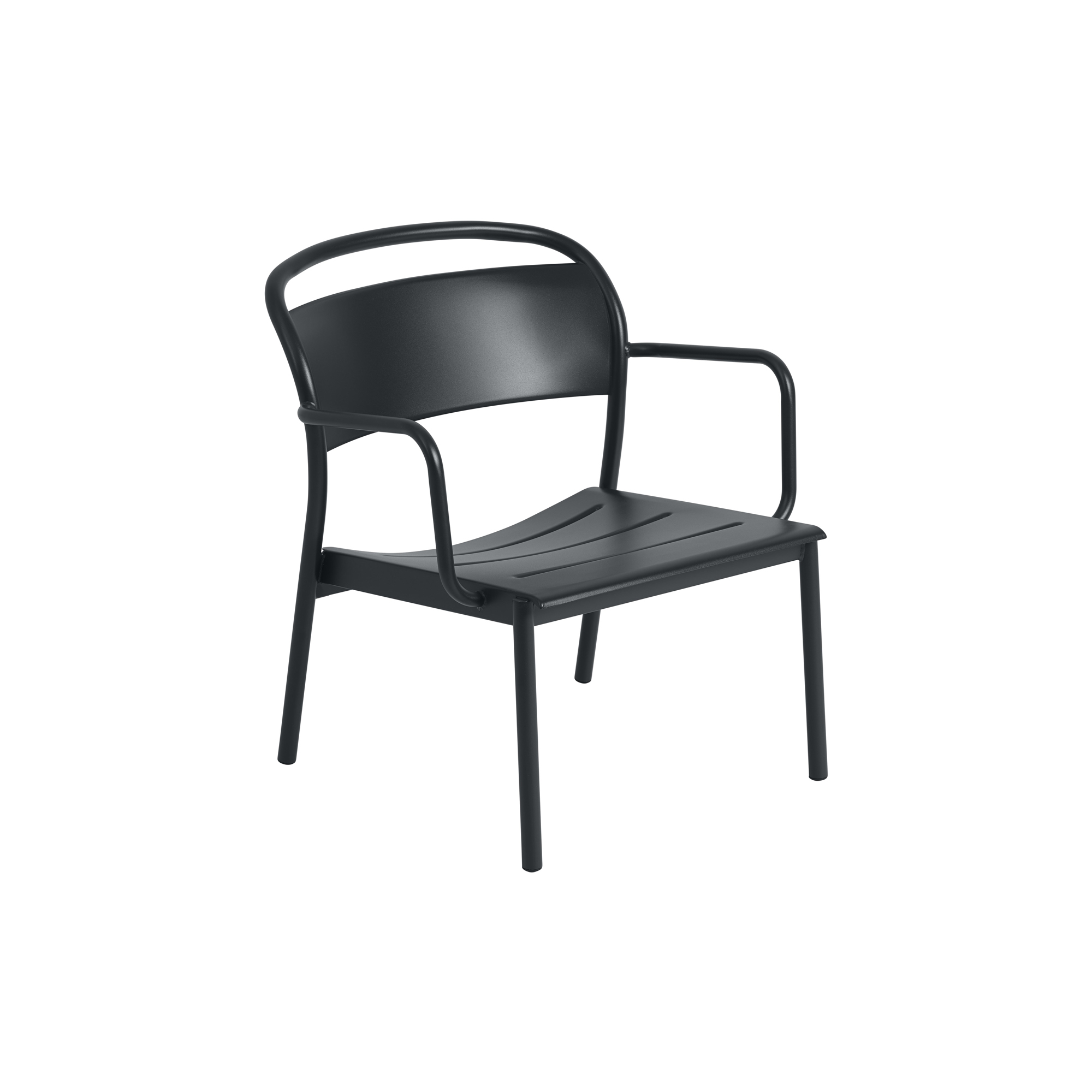 Muuto - Linear Steel Lounge Armchair, anthracite black