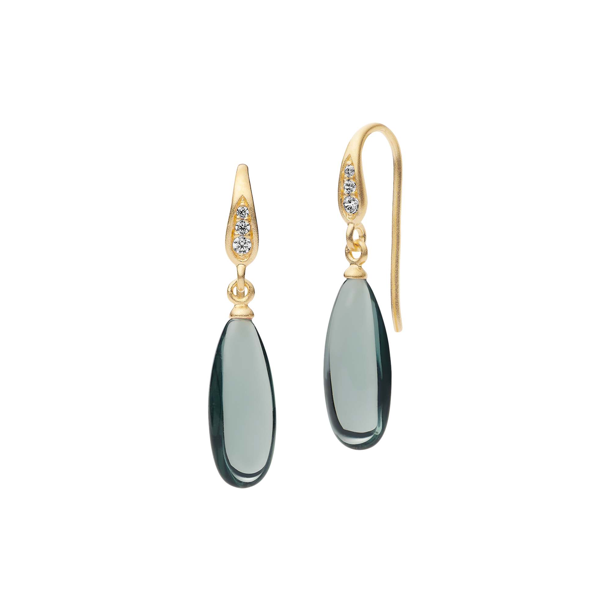 Julie Sandlau - Fay Earrings, gold/midnight