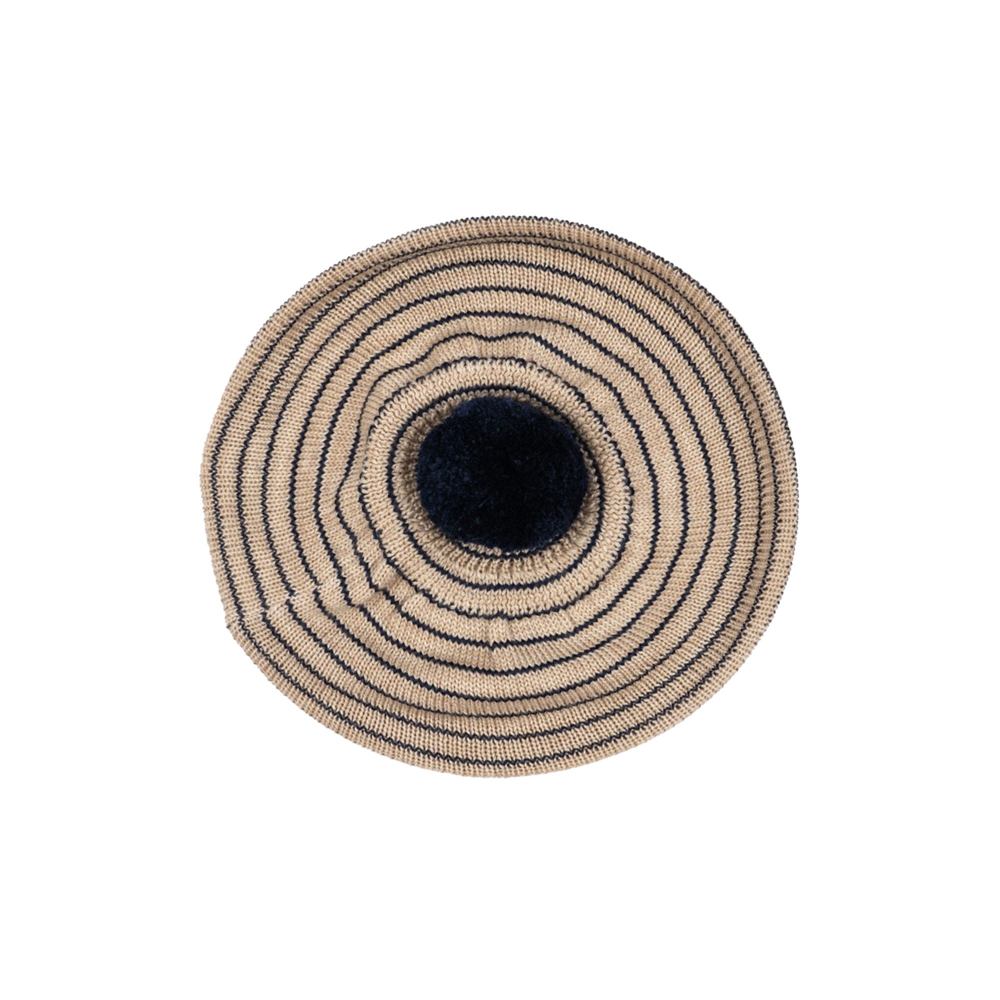 Konges Sløjd - Louli Beret, stripe bluie - 5-8Y