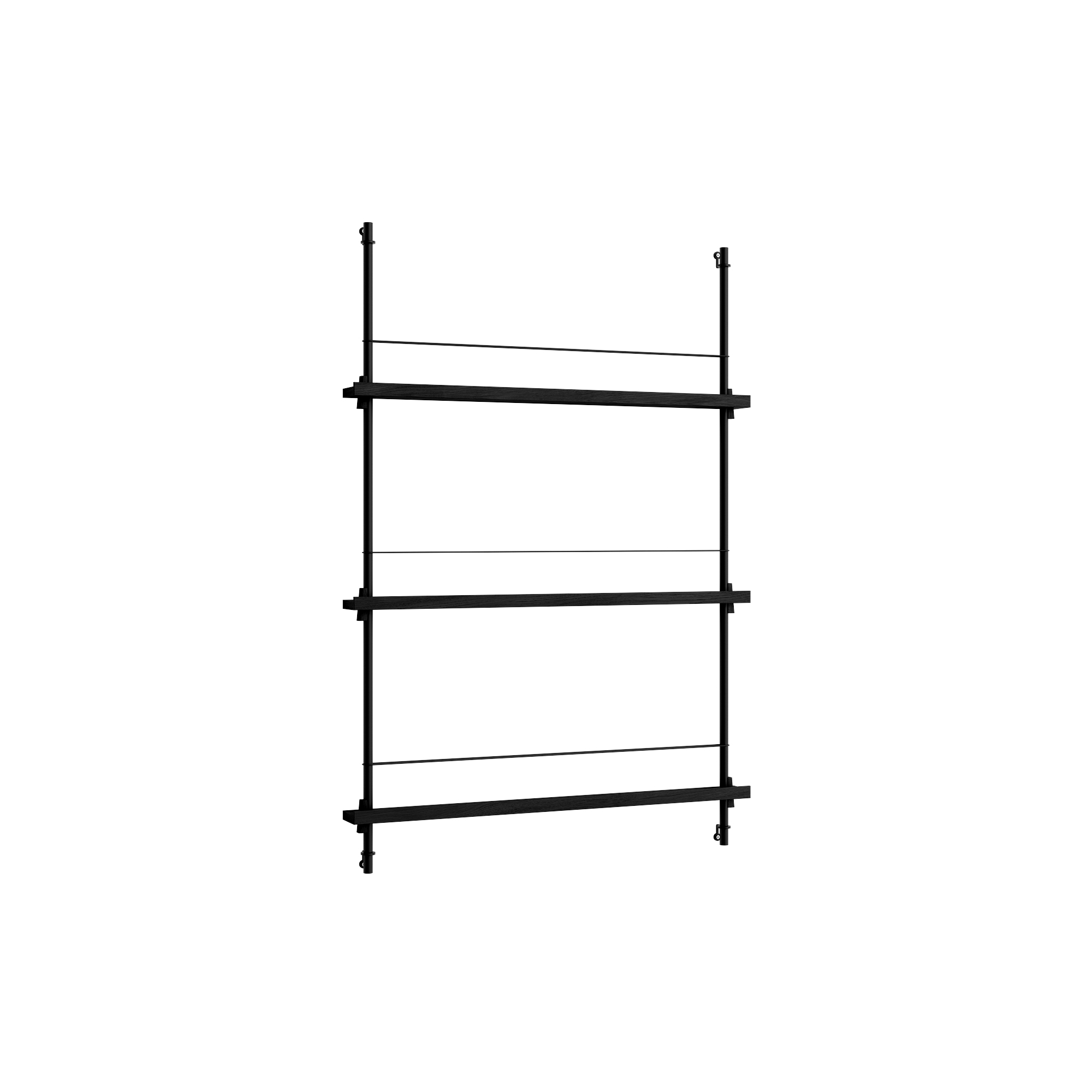 MOEBE - Magazine Shelving Medium, black/black