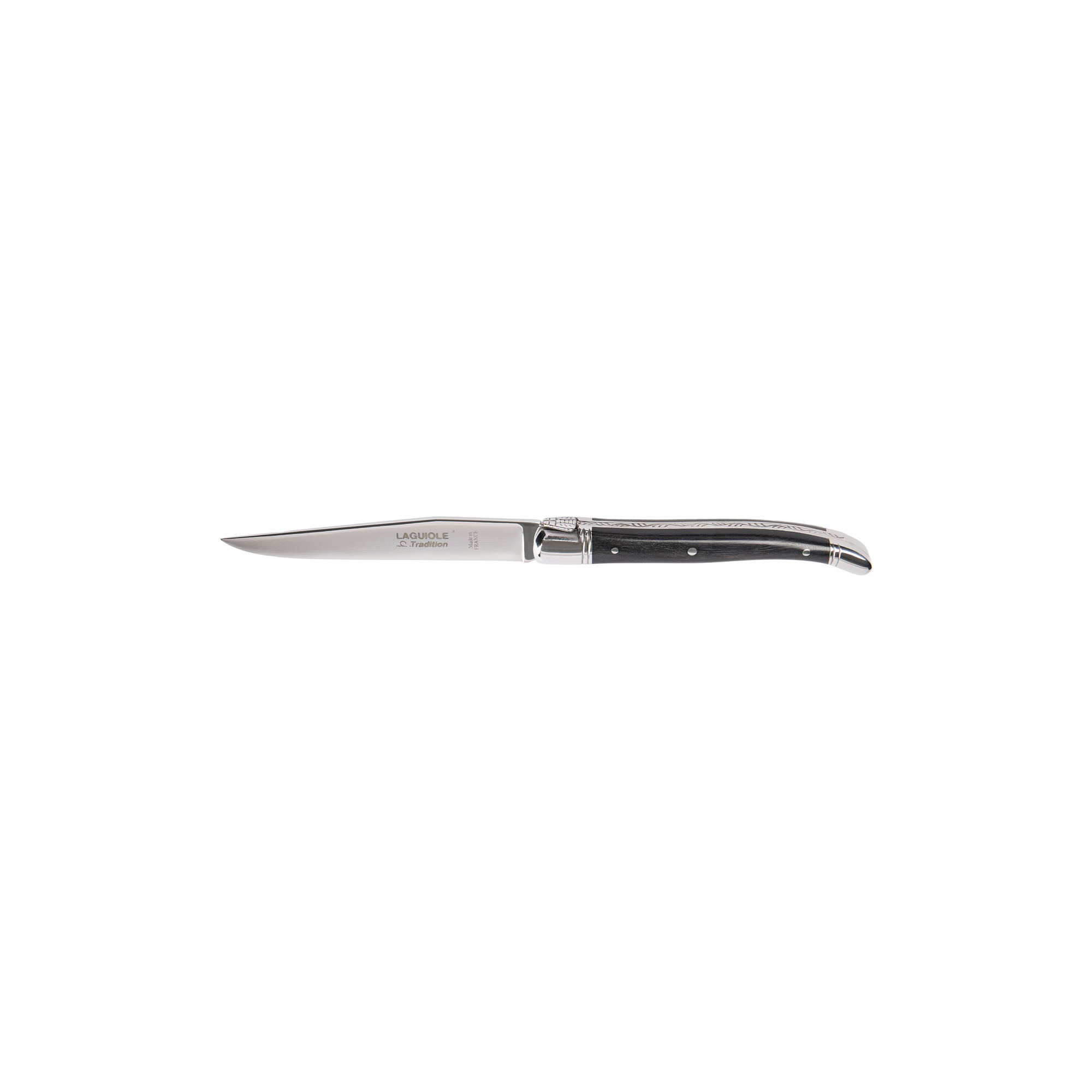 Laguiole Tradition - Steakkniv, ibenholt, Laguiole Tradition