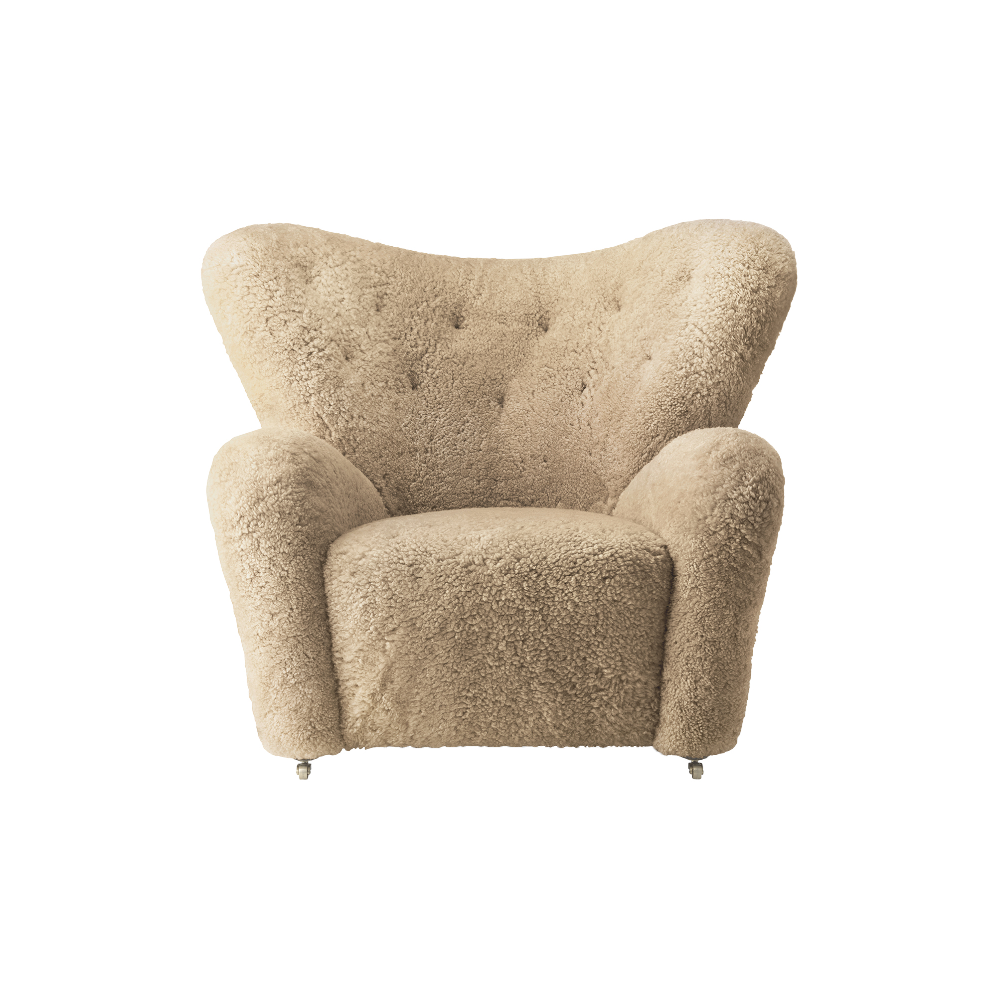 Audo Copenhagen - The Tired Man Lounge Chair, dark stained oak/honey