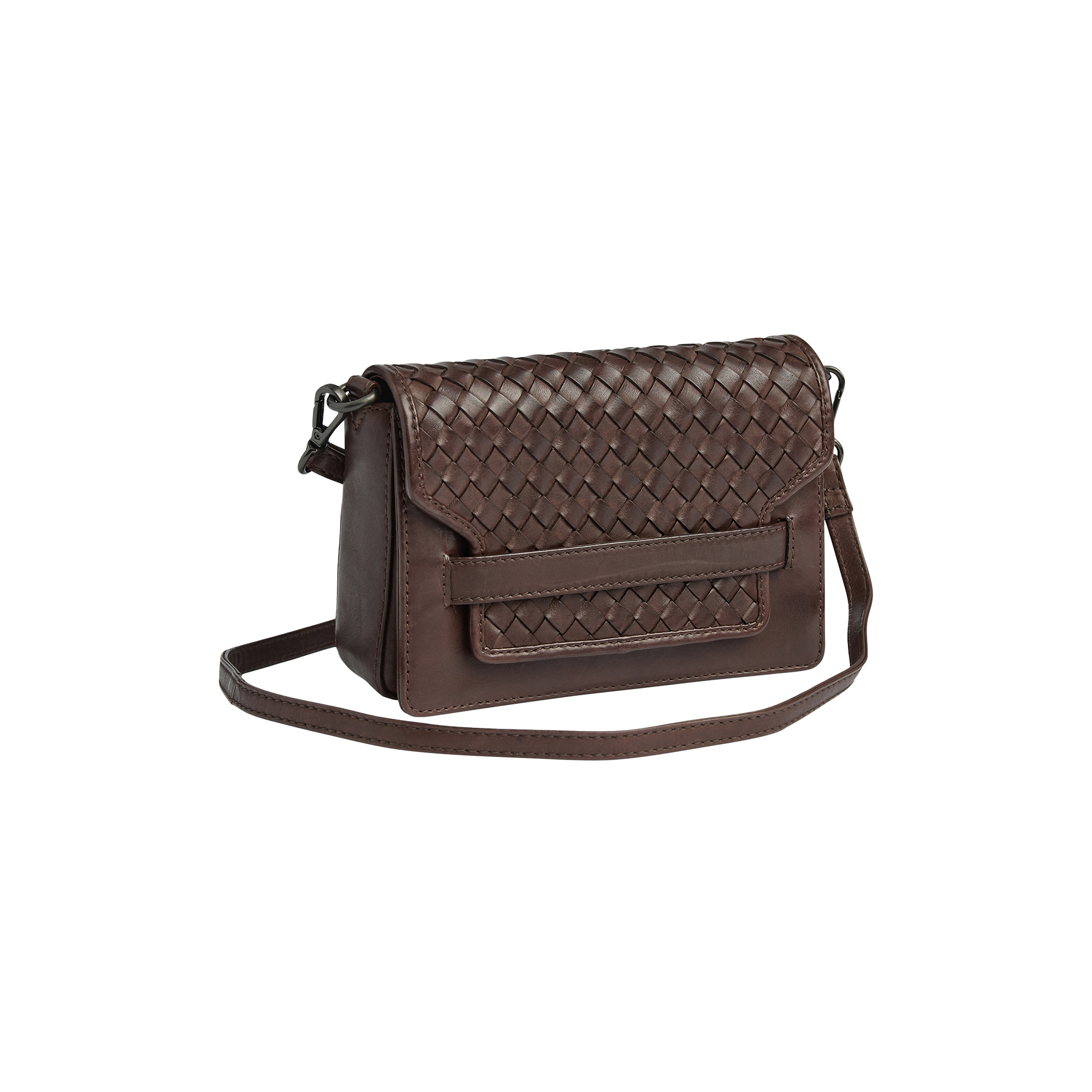 Markberg - VanyaMBG Crossbody Bag Weave, dark brown