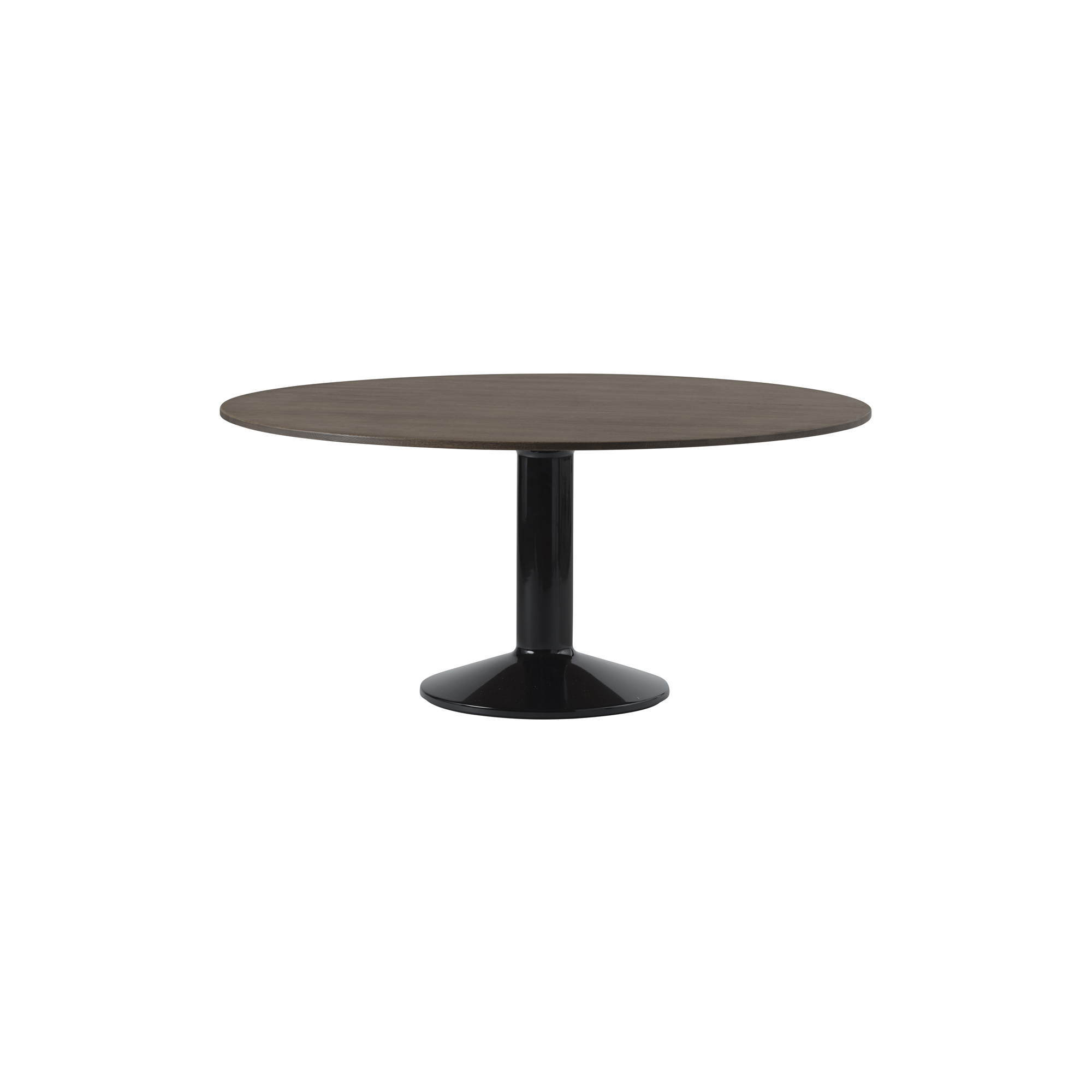 Muuto - Midst Table, dark oiled oak/black - Ø160 cm