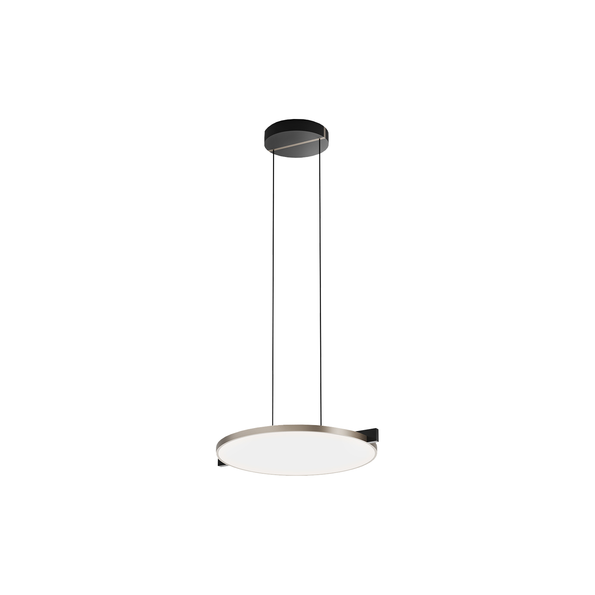 LIGHT-POINT - INLAY S3 DISC pendel, matt black/satin gold