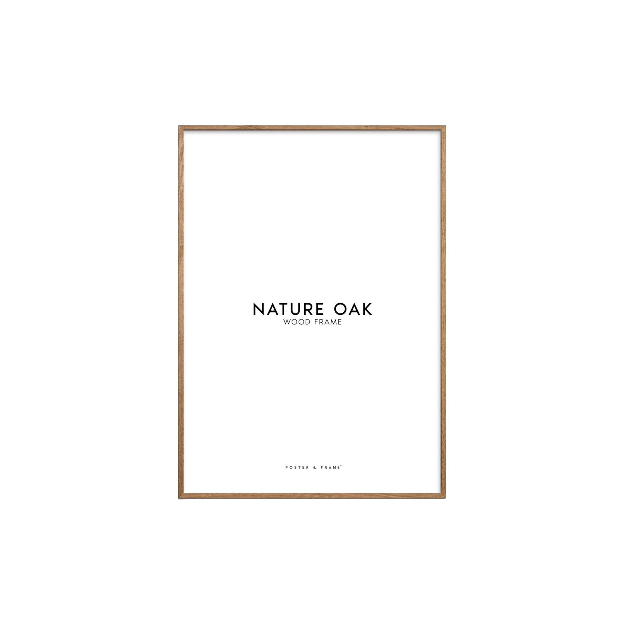 Poster & Frame - Wood Frame, oak - A4