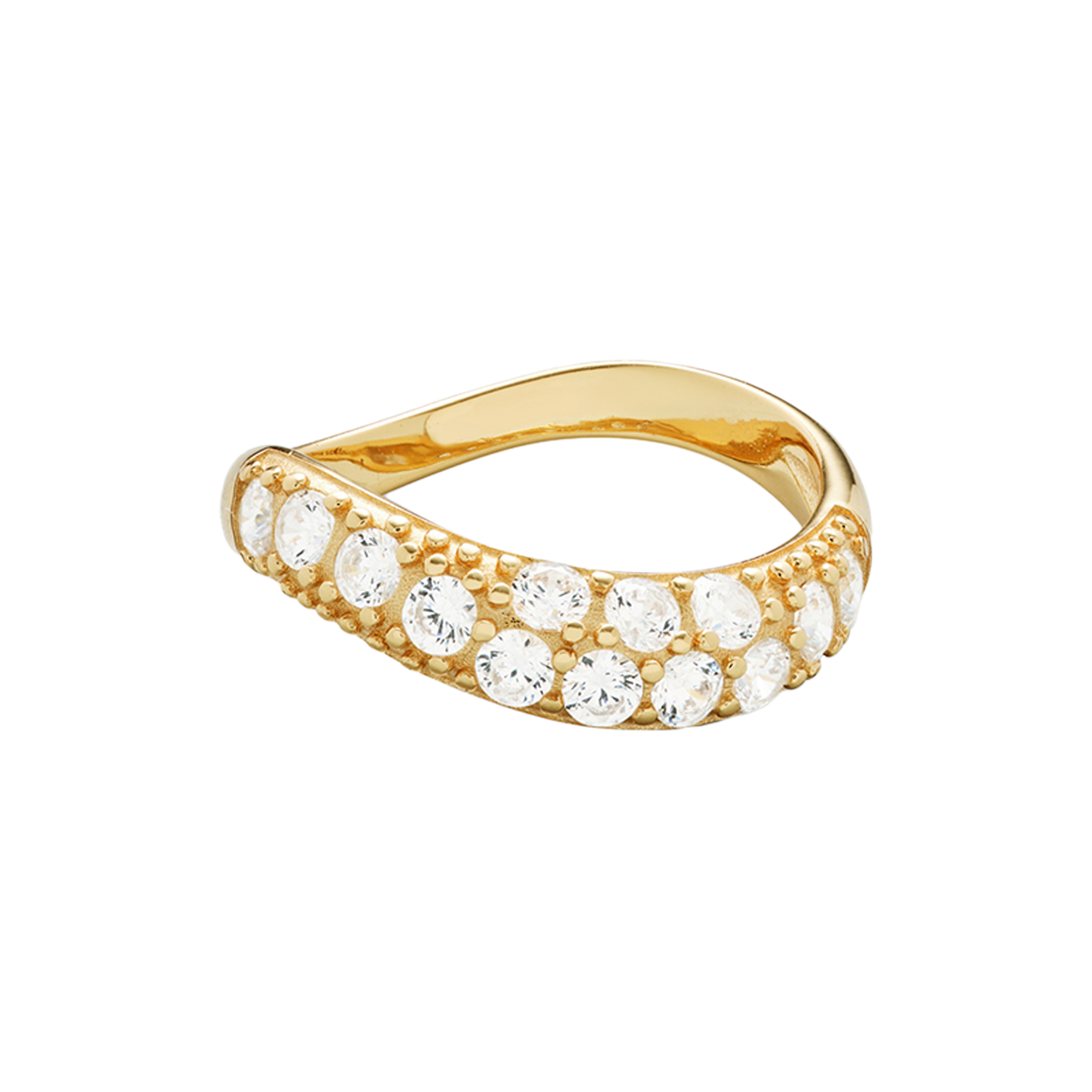 Philippa Studios - Wave Pave Combo Ring - 52
