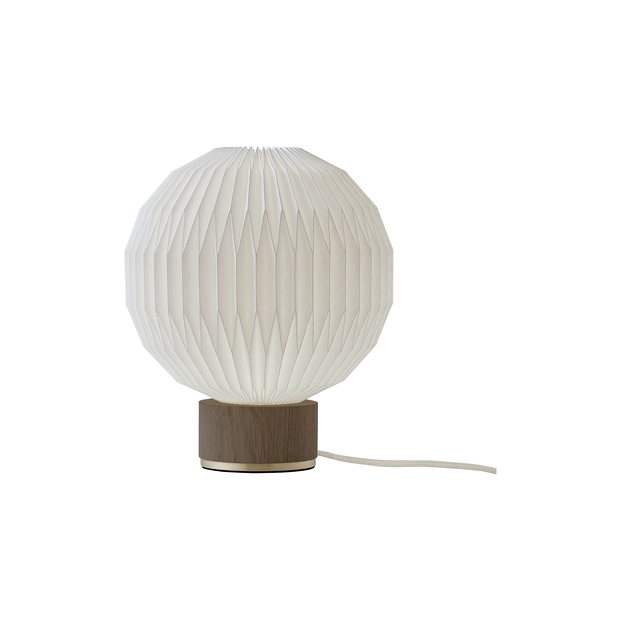 LE KLINT - Le Klint 375 bordlampe med standardskærm, røget eg - H: 21 x Ø 18 cm.