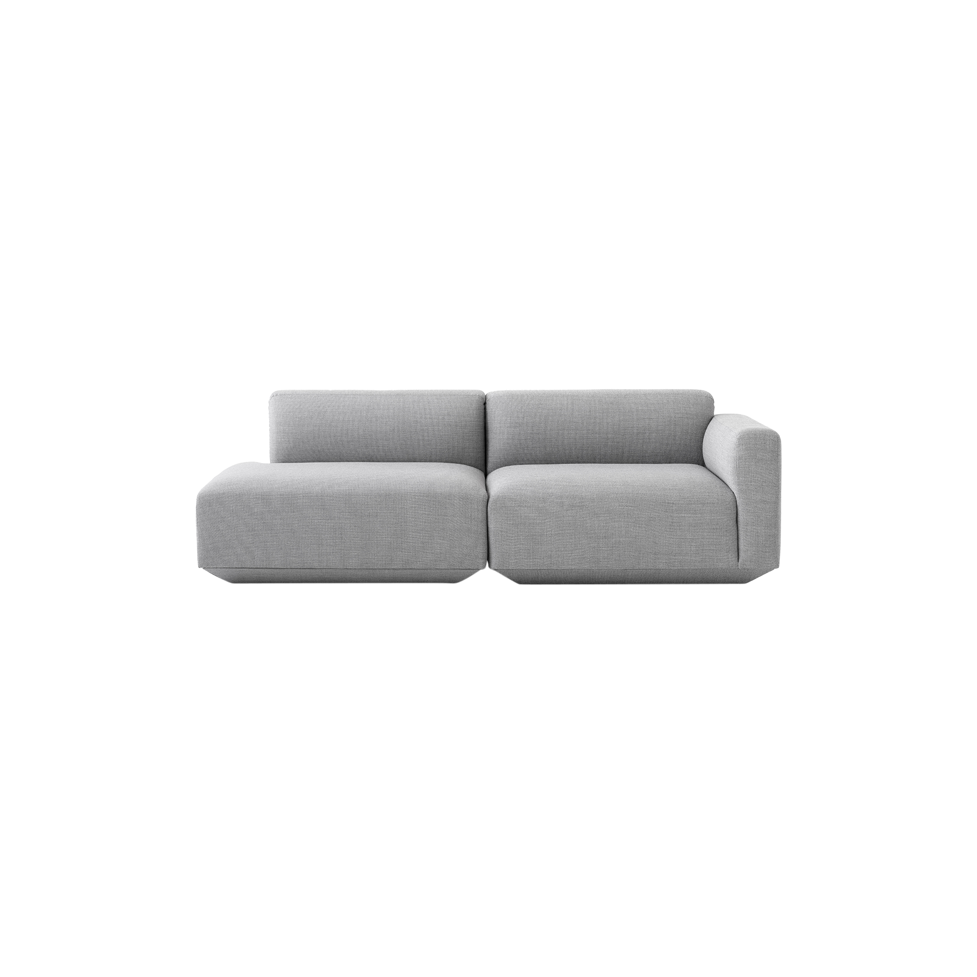 &Tradition - Develius modulsofa H, lysegrå - H: 70 x L: 220 x D: 89 cm.