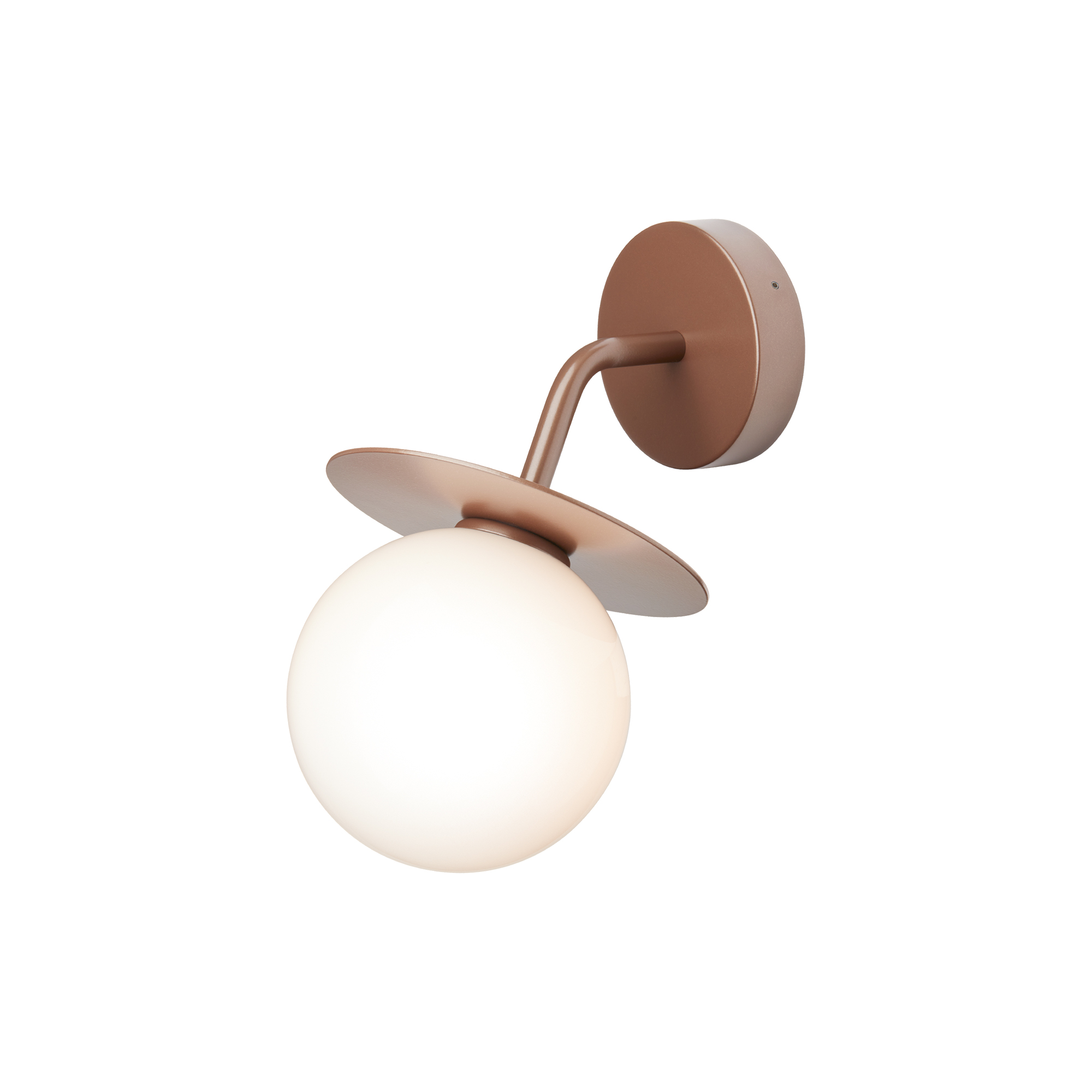 Nuura - Liila Outdoor Wall Lamp, dark bronze/opal