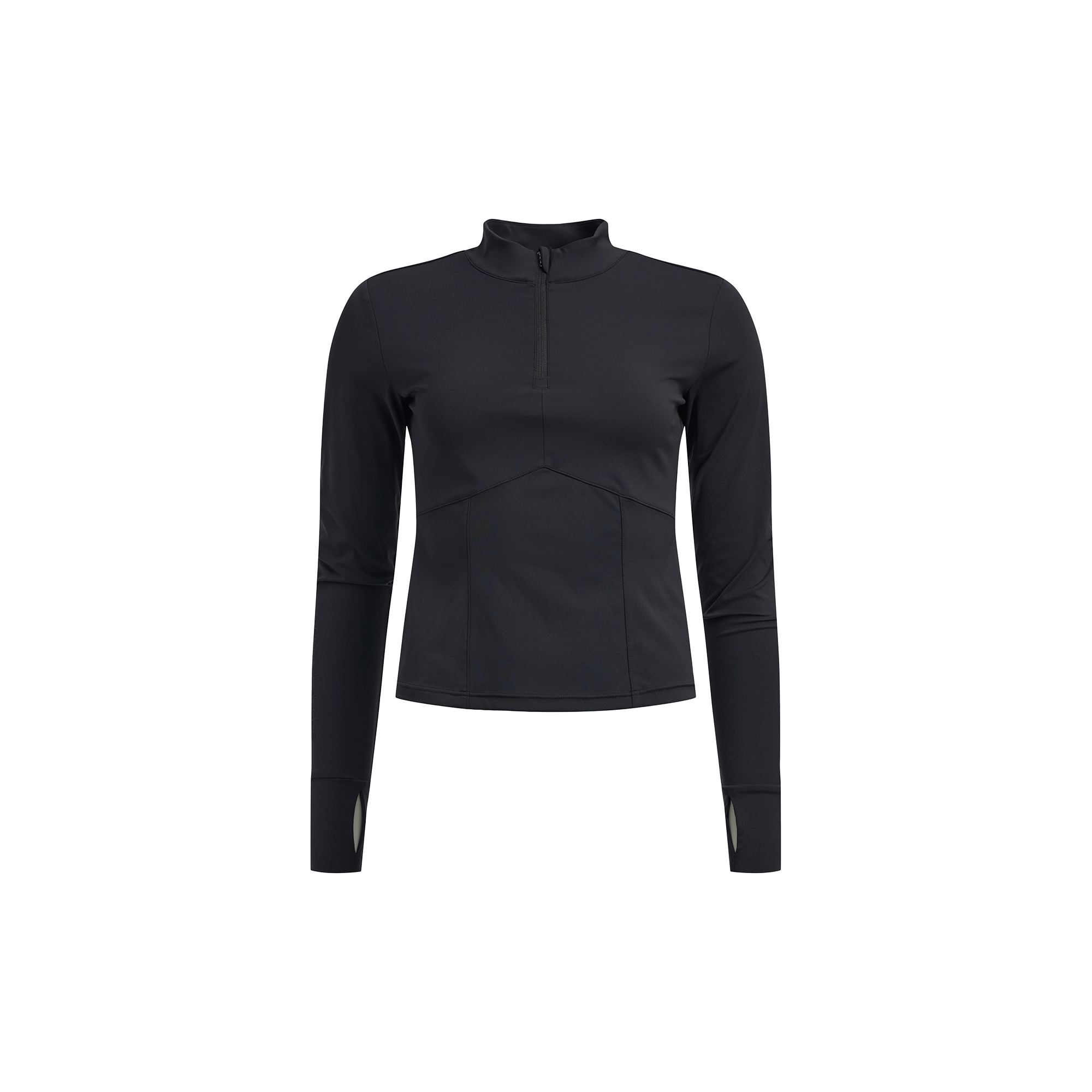 Rethinkit - Butter Soft Half Zip True to body, black - Str. L