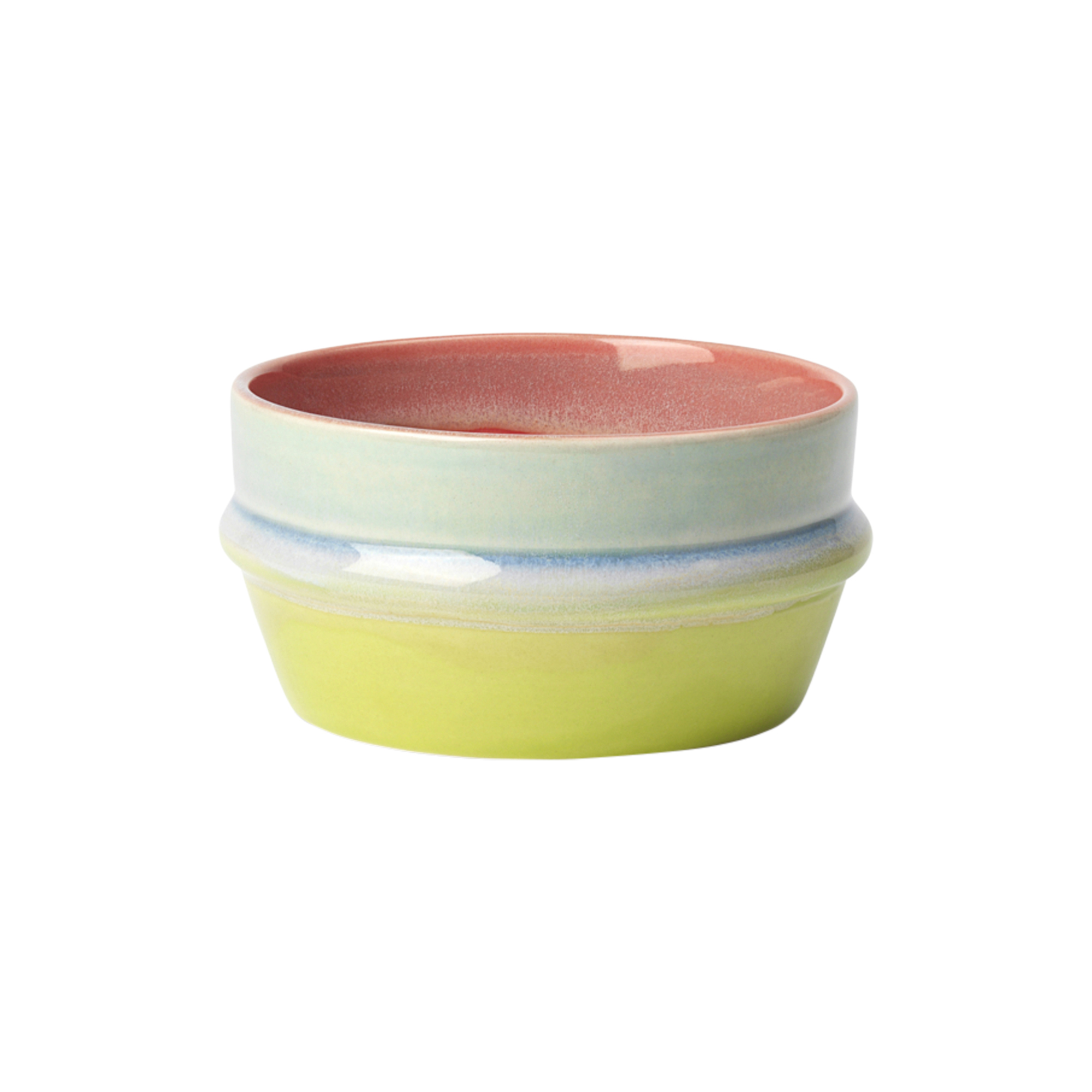 Kähler - Poppery Skål, pink/mint/apple green