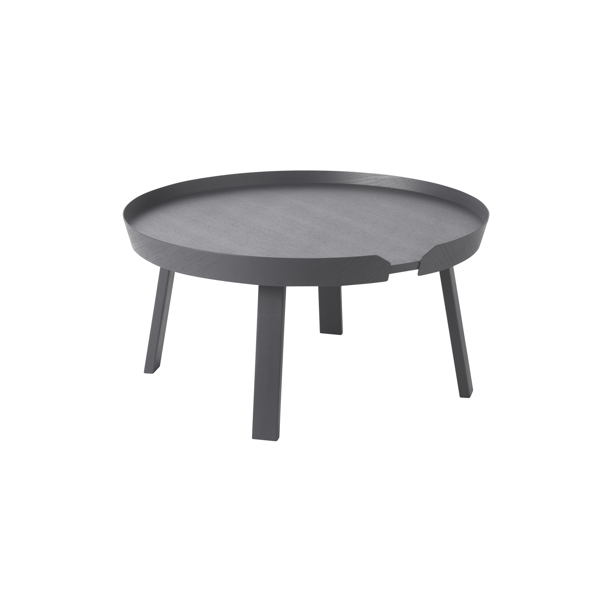 Muuto - Around Coffee Table, anthracite - Ø72 cm
