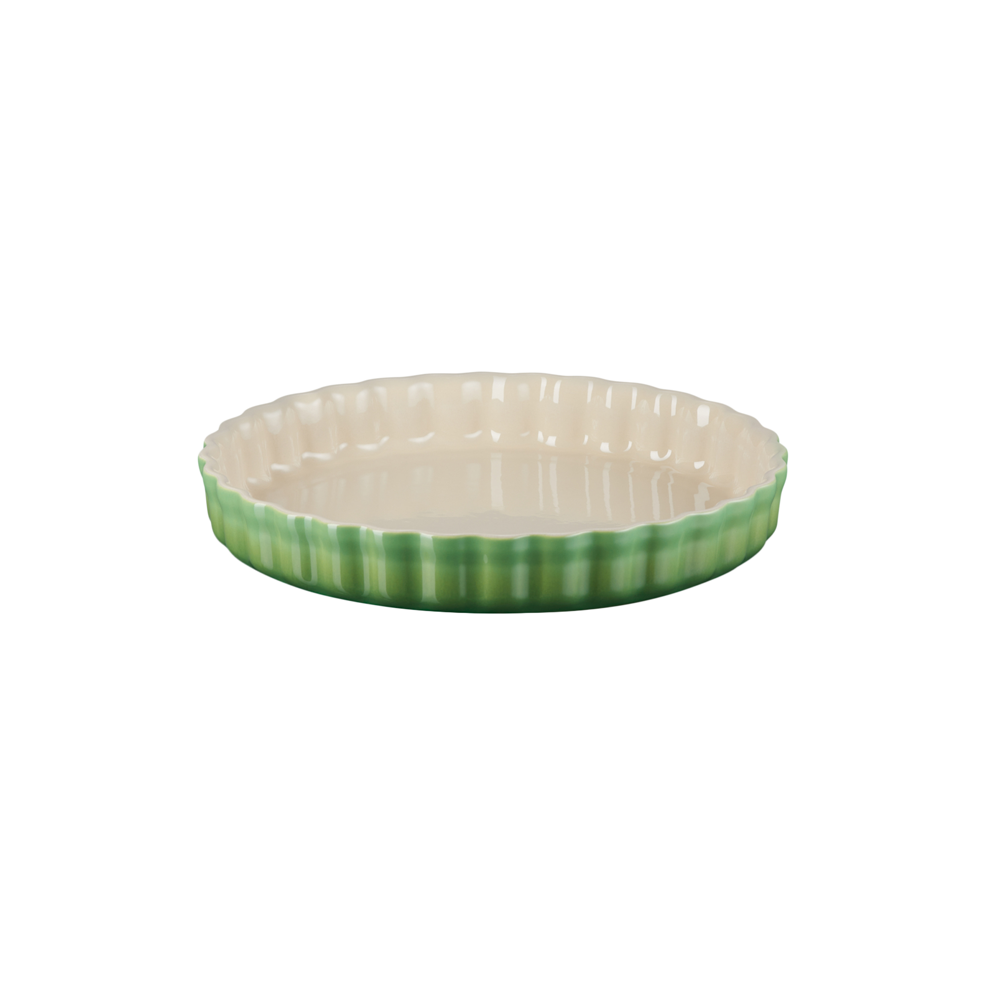 Le Creuset - Heritage tærtefad, bamboo green - Ø28 cm