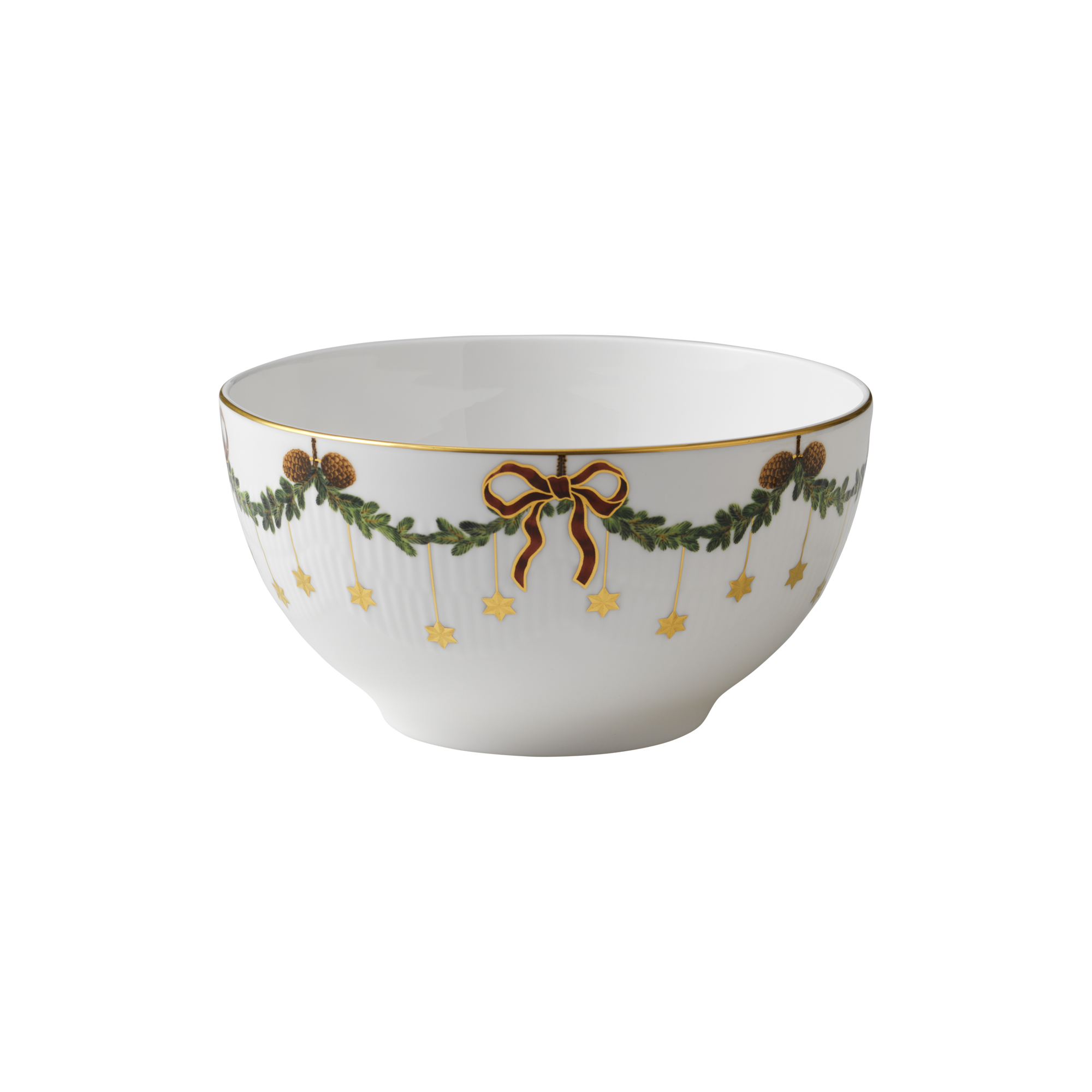 Royal Copenhagen - Stjerne Riflet Jul skål 180 cl