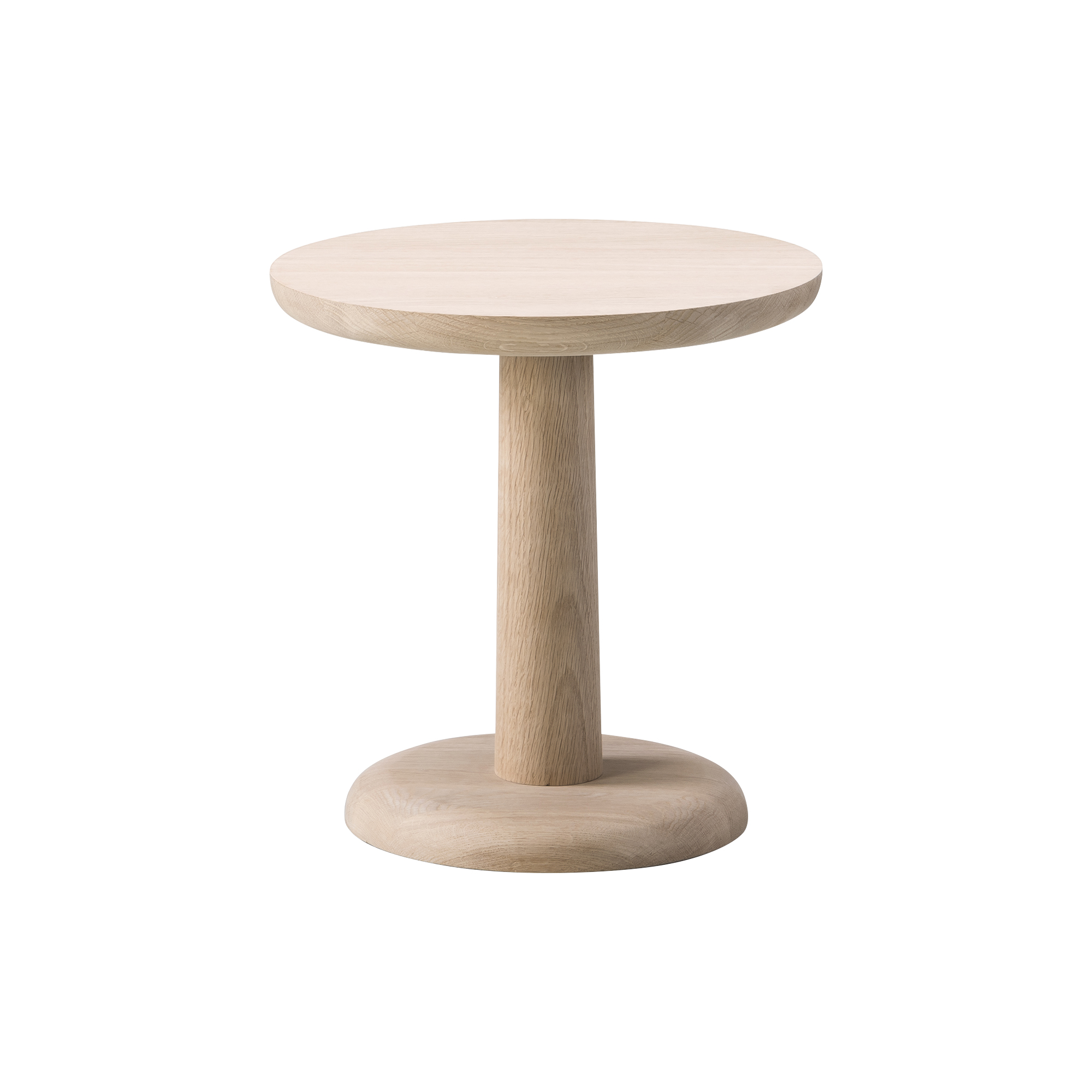 Fredericia Furniture - 1280 Pon bord, sæbebehandlet eg - H: 36 x Ø 35 cm.