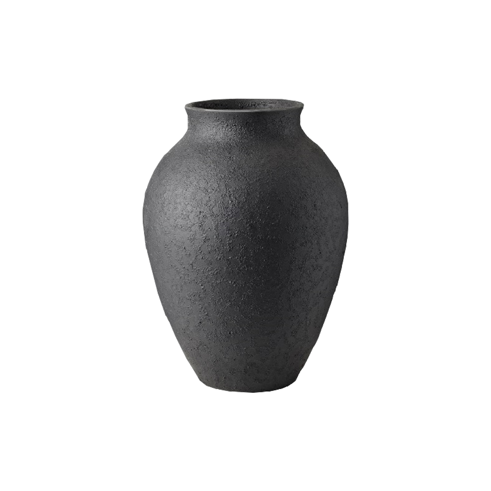 Knabstrup Keramik - Knabstrup vase, black - H20 cm