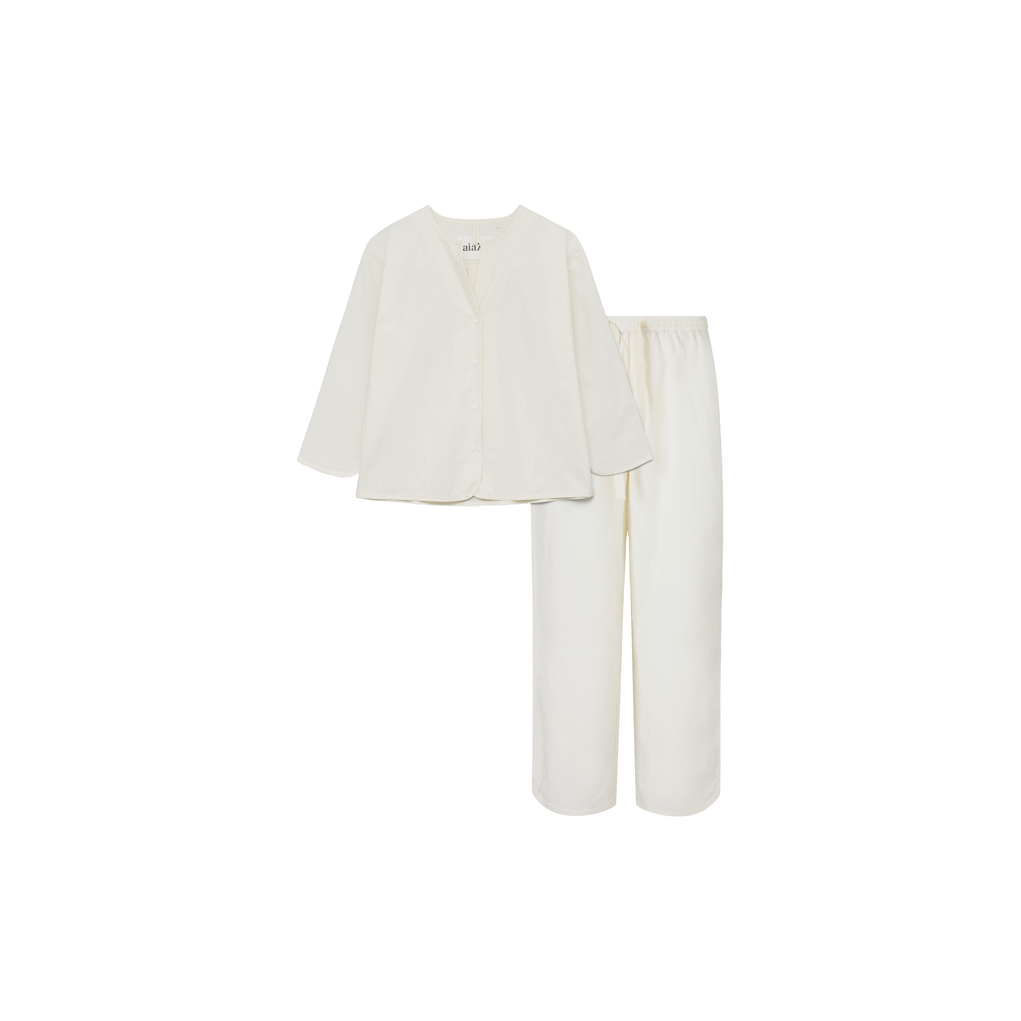 Aiayu - Pyjamas Poplin, pure ecru - Str. M