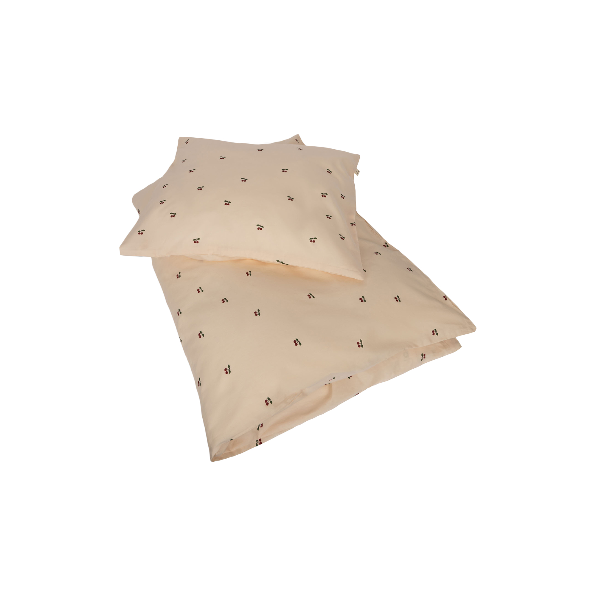 Konges Sløjd - 2-piece Junior Bedding, cherry - 100x140-40x45 cm
