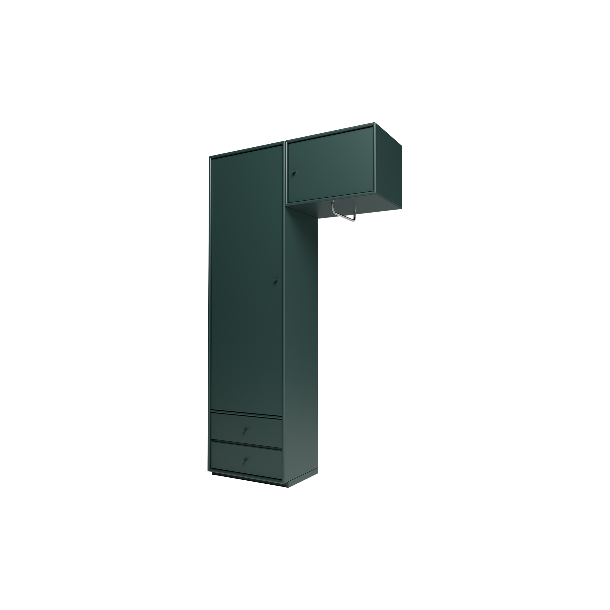 Montana Furniture - Montana Wardrobe ATTIRE II, 163 black jade