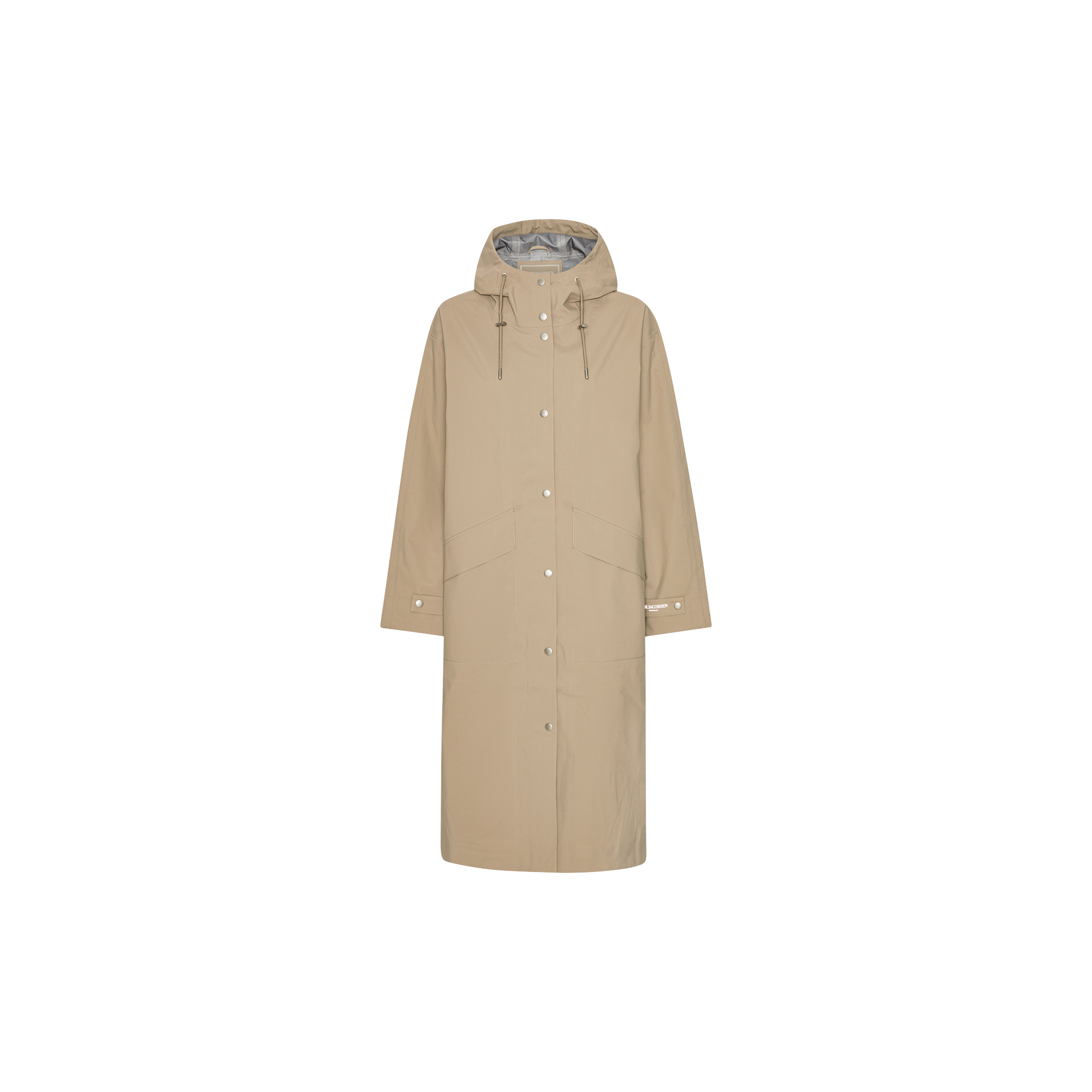 Ilse Jacobsen Hornbæk - Long Rain Coat, greige - Str. 44