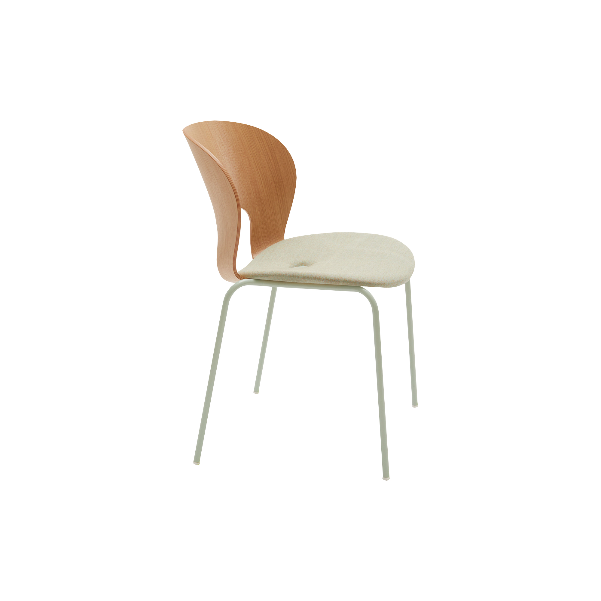 Magnus Olesen Design - Ø Chair spisebordsstol, eg/cool mint - H: 80 x B: 50 x D: 53 cm.