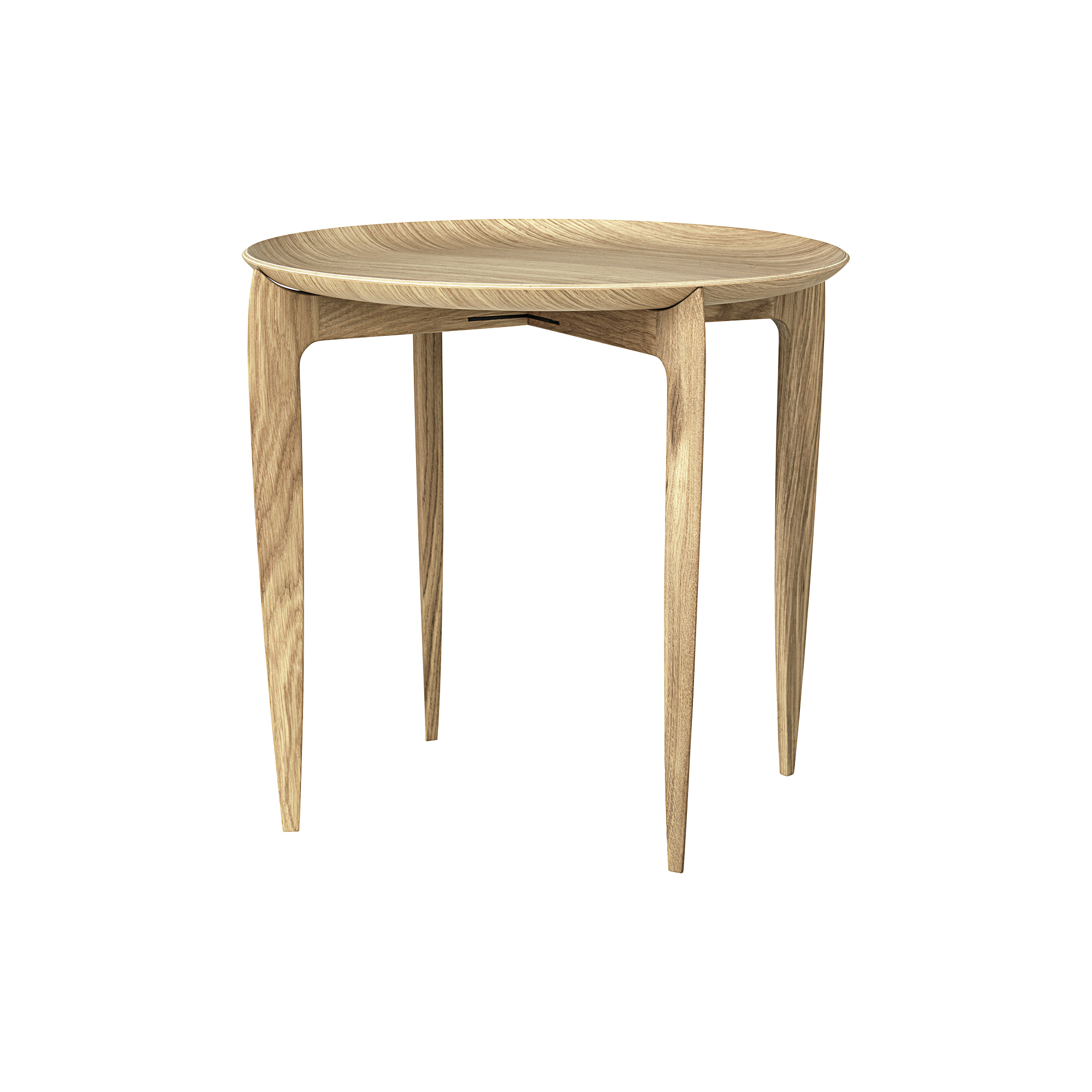 Fritz Hansen - Tray Table, oak - H42xØ45 cm