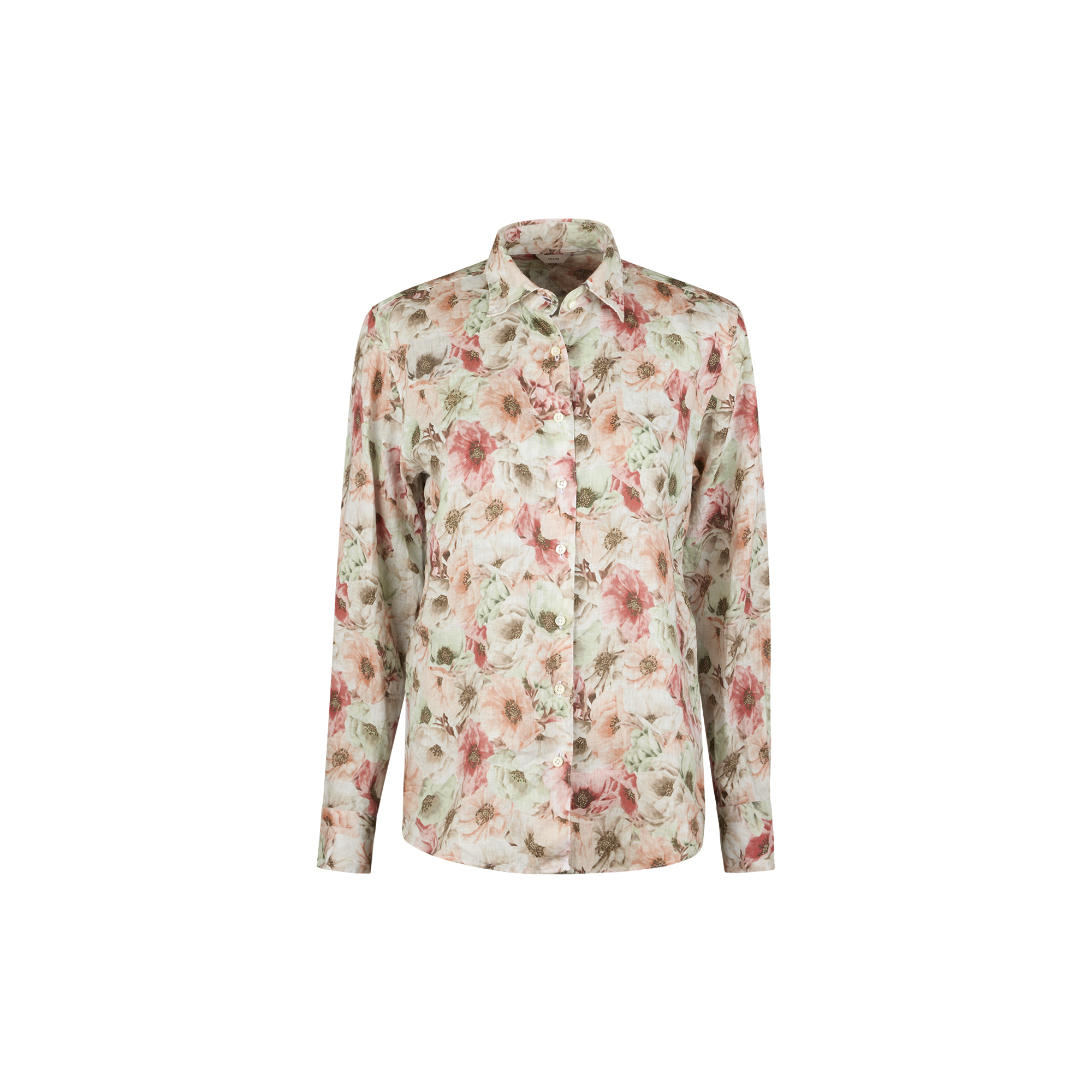 Stenströms - Siri Shirt, light orange pattern - Str. 38