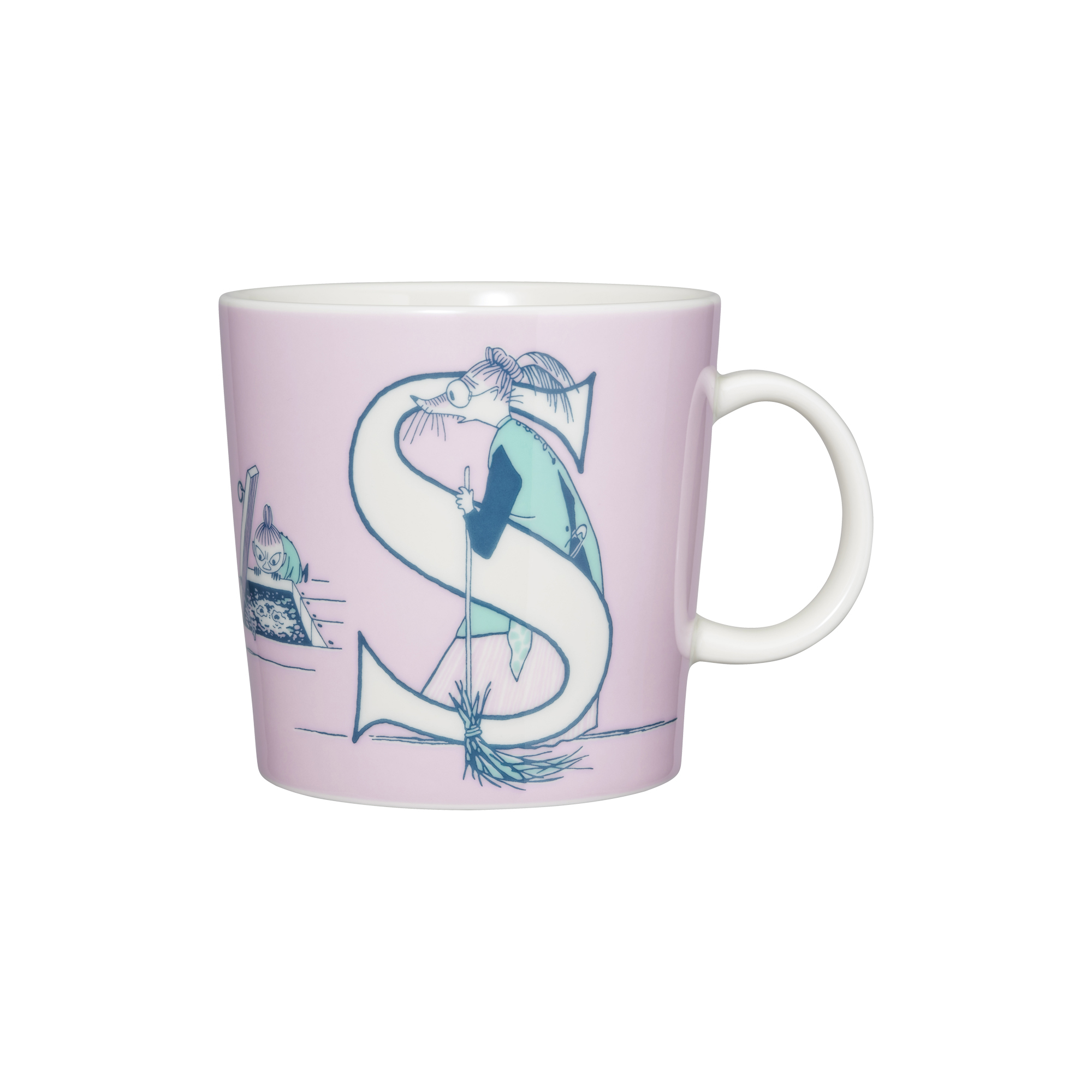 Moomin Arabia - Mumi krus 40 cl Alfabet S, Alfabet kollektion