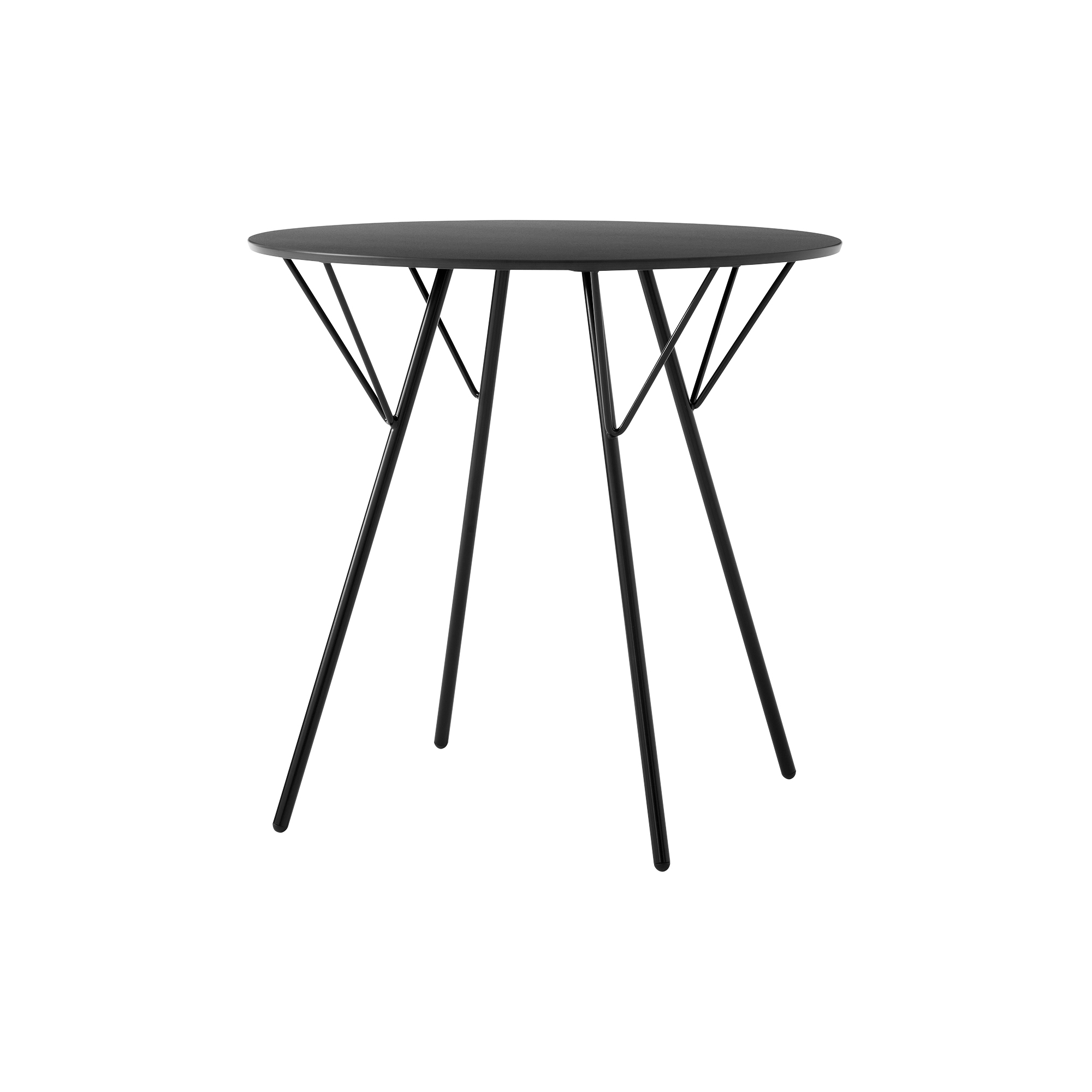 &Tradition - RFH RD5 Terrace Table, black - Ø75 cm