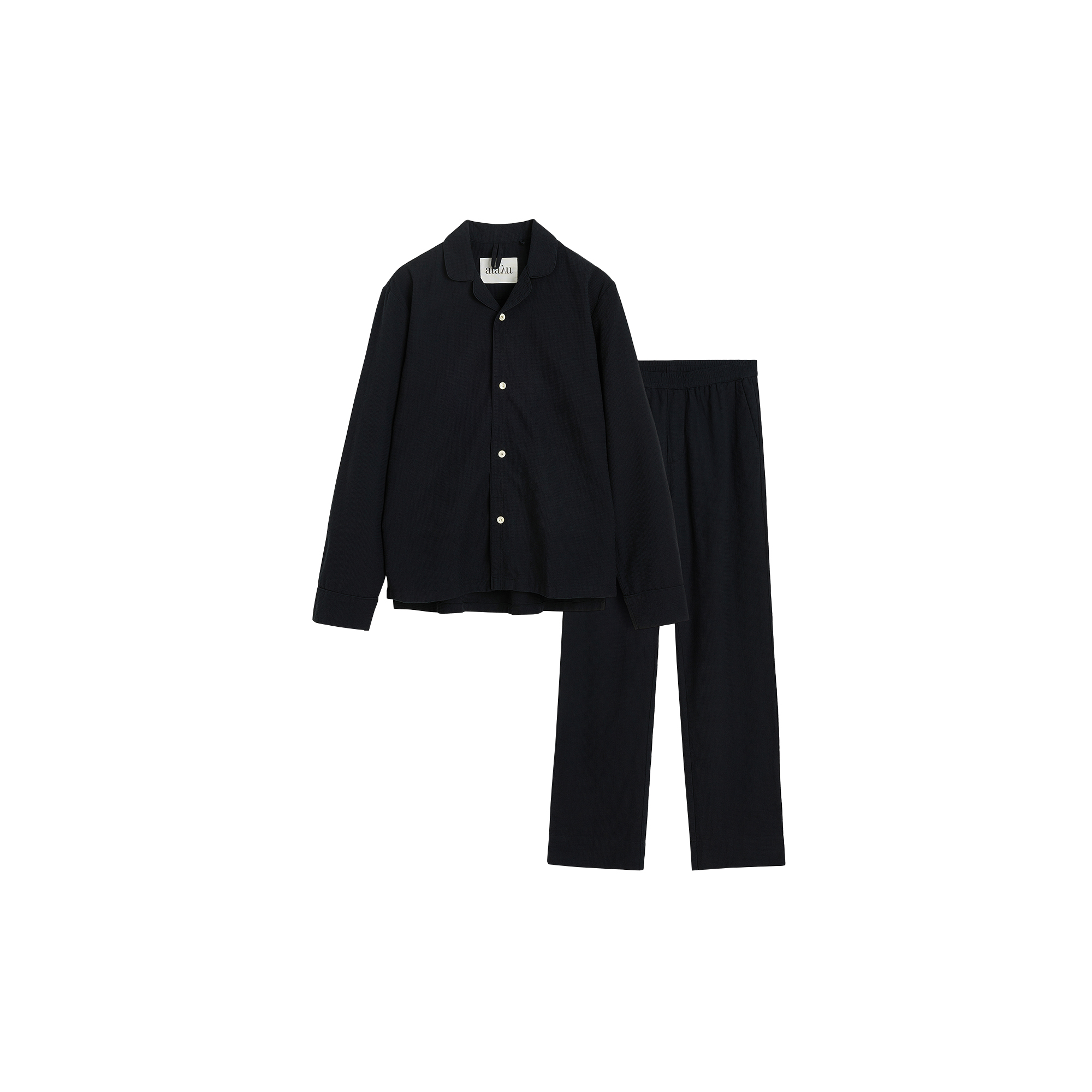 Aiayu - Classic Pyjamas Waffle, navy - Str. M